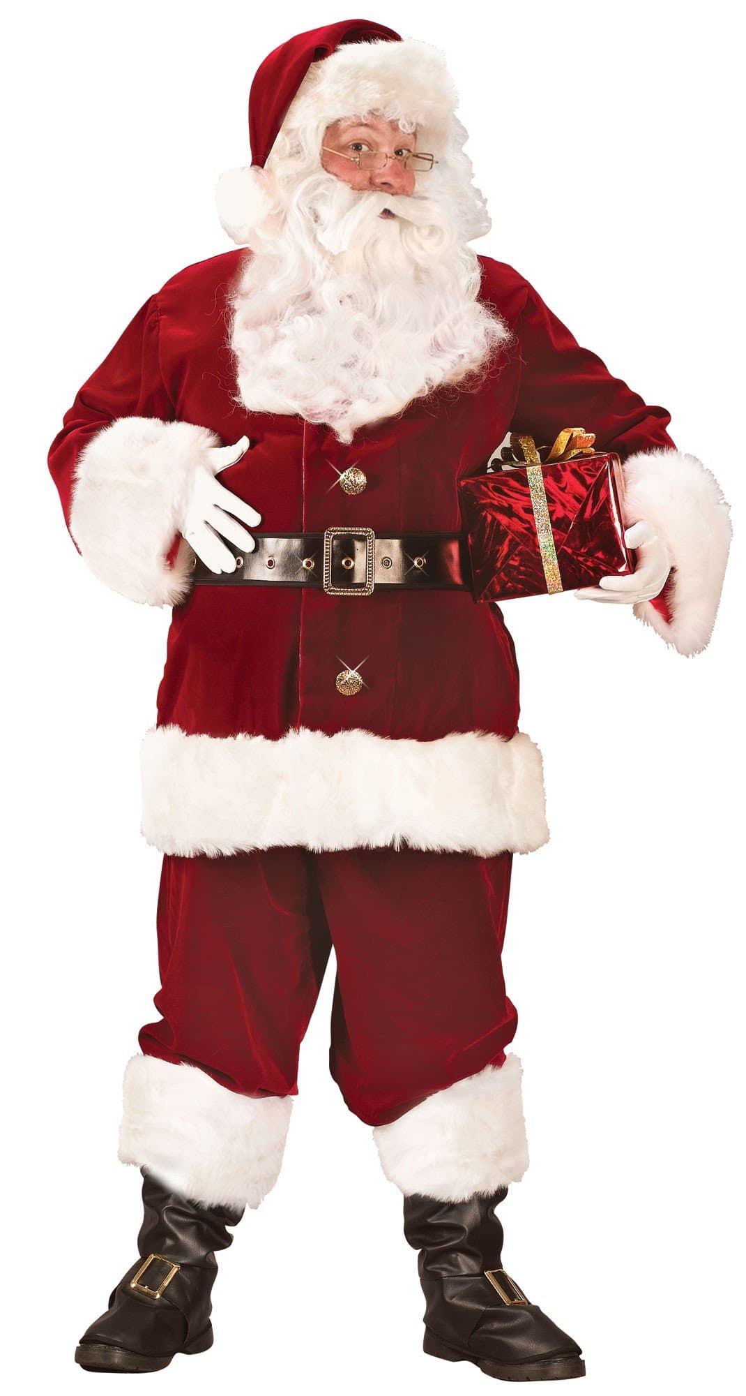 Fun WorldCostumes Men's Plus-Size Plus Size Adult Super Deluxe Santa Suit