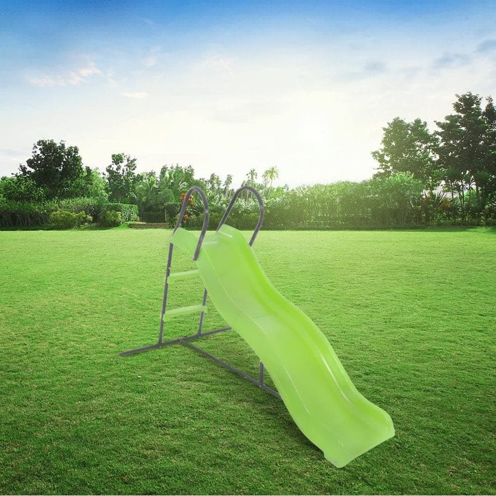 Airwave Children's 6ft Wavy Outdoor Garden Slide, Plastic, UV Protection, Water Porous Treads, Suitable for Children Aged 3+ Years