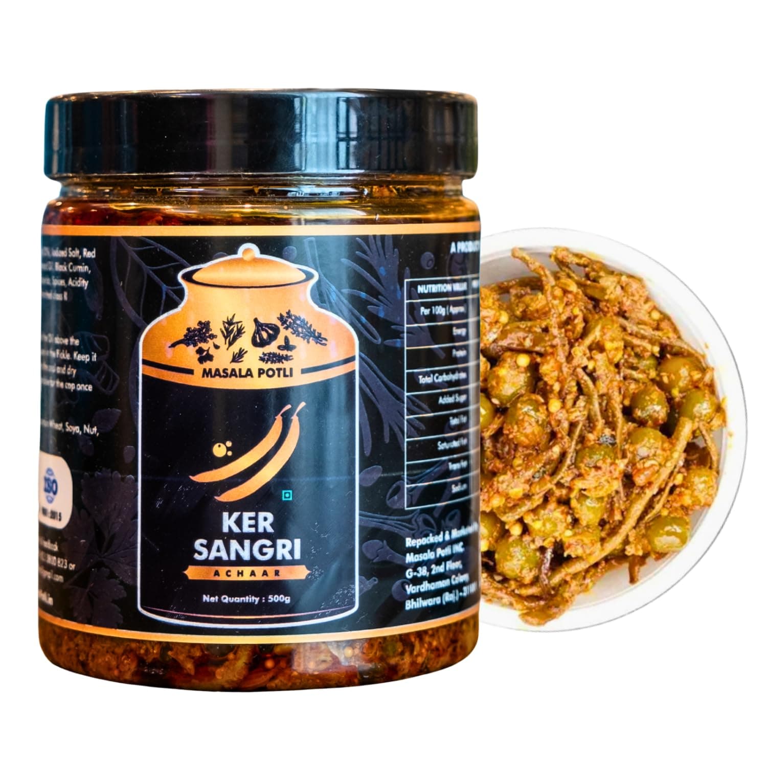 Rajasthani Ker Sangri Pickle 500gm, Traditional Marwadi Achaar with Homemade Taste, Rajasthani Ker Sangri Achaar