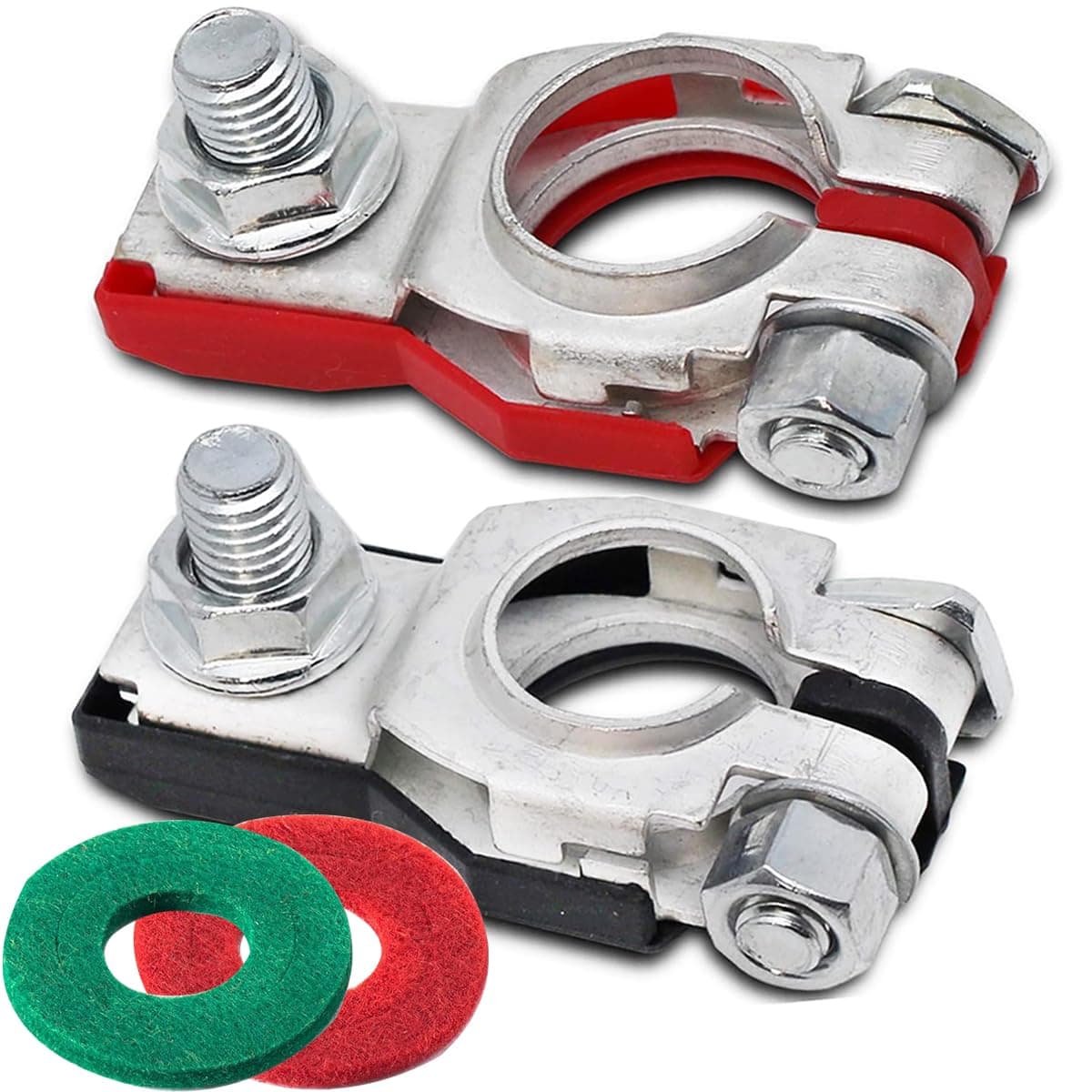 Battery Terminal for Nissan - Nissan, Maxima, Rouge, Sentra, Murano, 243407F000, 24340-7F000, 243407F001, Plus and Negative, Plastic Cove