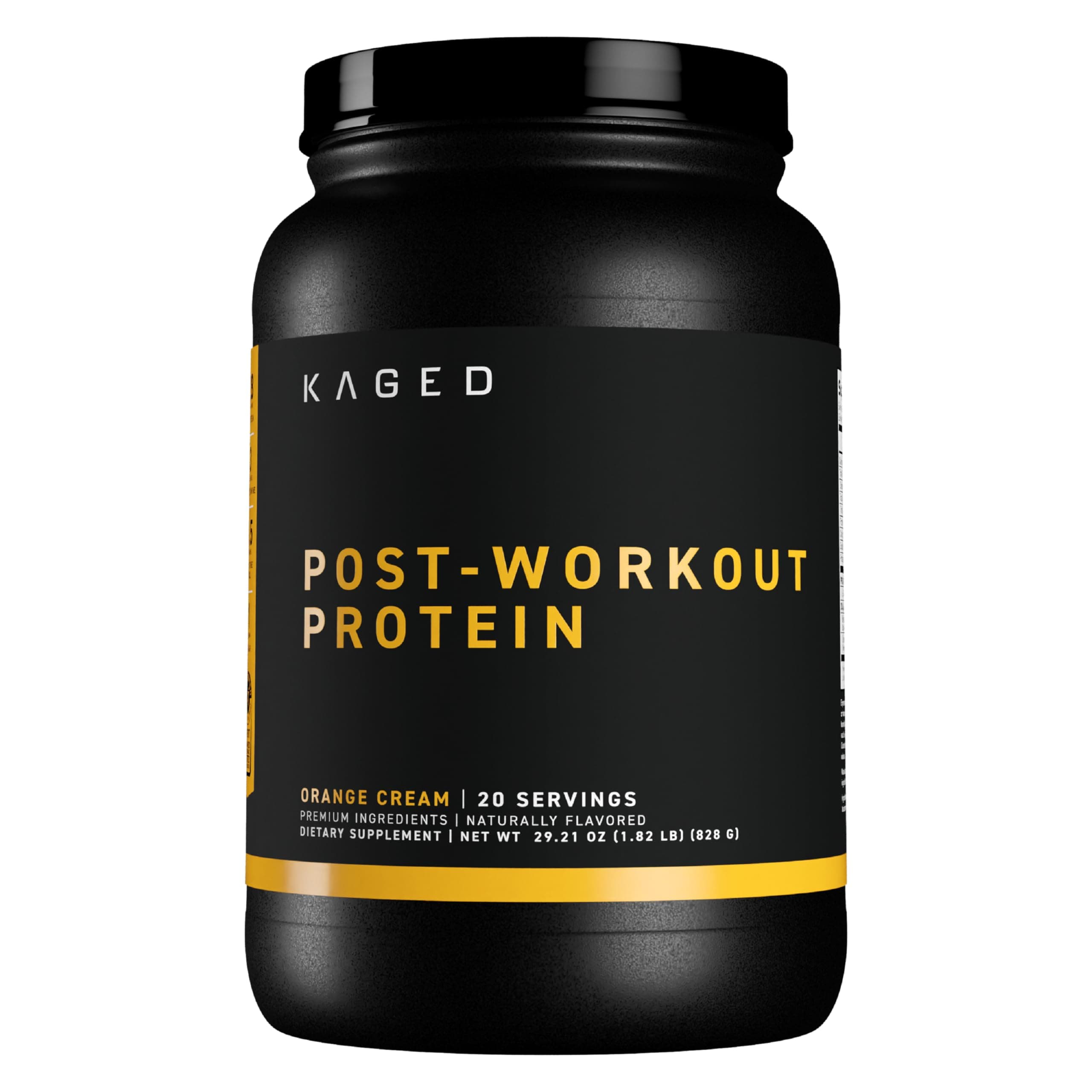 Post Workout Protein Powder | Re-Kaged | 28g Whey Protein with Creatine, Glutamine & Betaine for Muscle Growth & Recovery | Low Sugar | 20 Servings | Orange Cream
