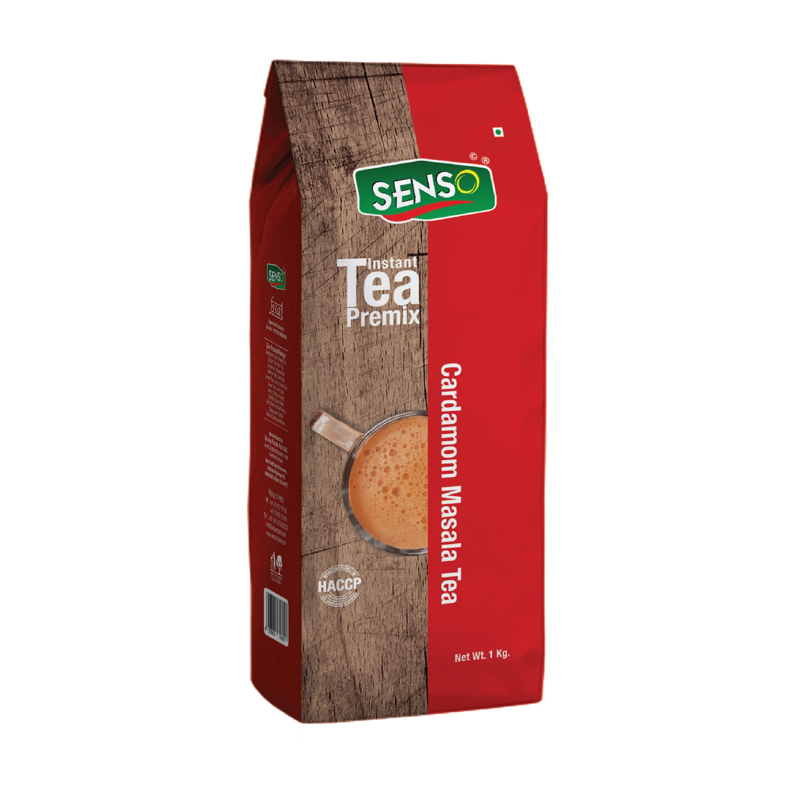 Cardamom Masala Tea 1 Kg Pack - Strong Premium Powdered Chai Premix With Natural Elaichi - Instant Vending Machine Tea - Assam