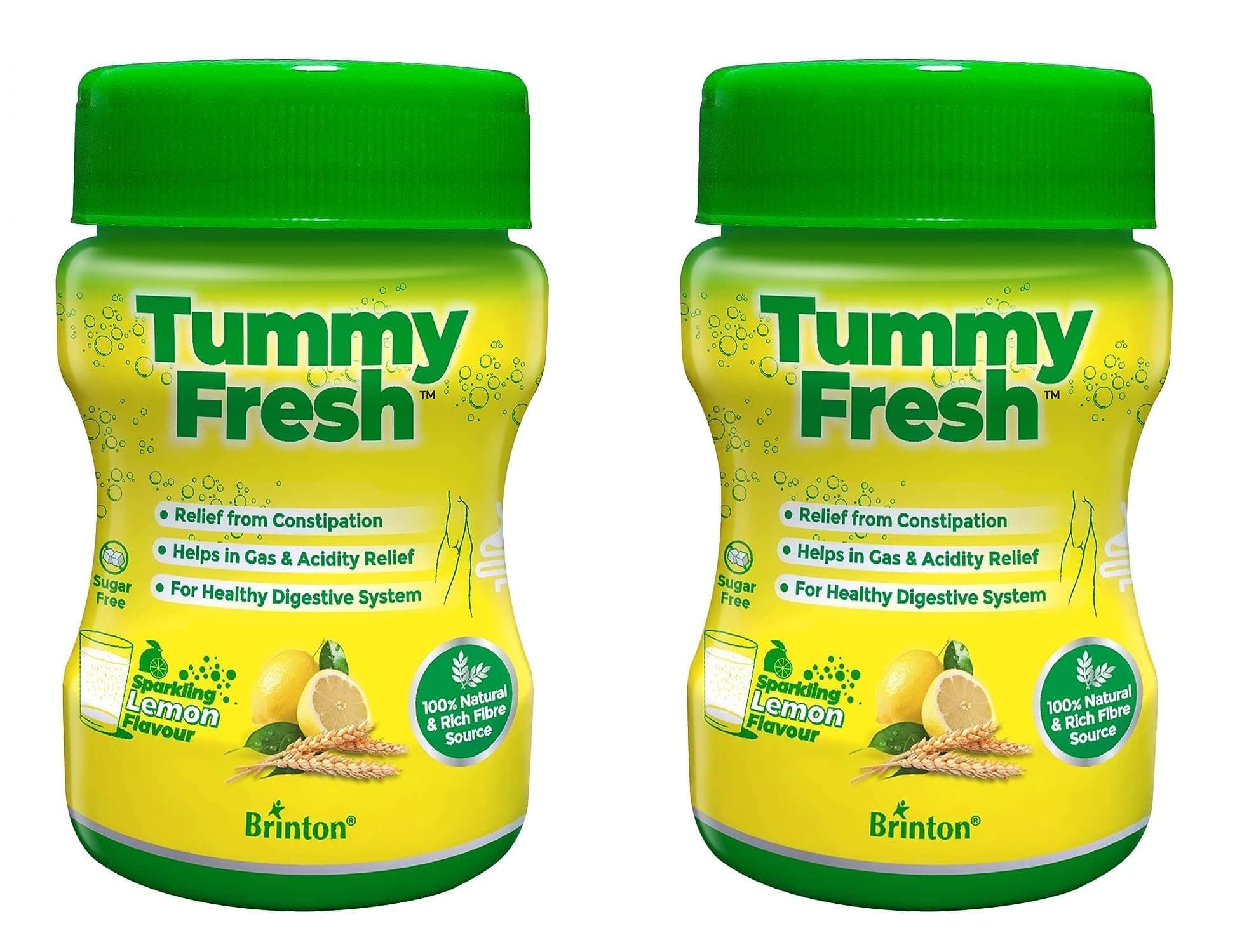 Brinton Tummy Fresh 100 gm (Sugar Free) for Healthy Digestive system and Relief from constipation Gas and Acidity (Buy 1 Get 1 Free)