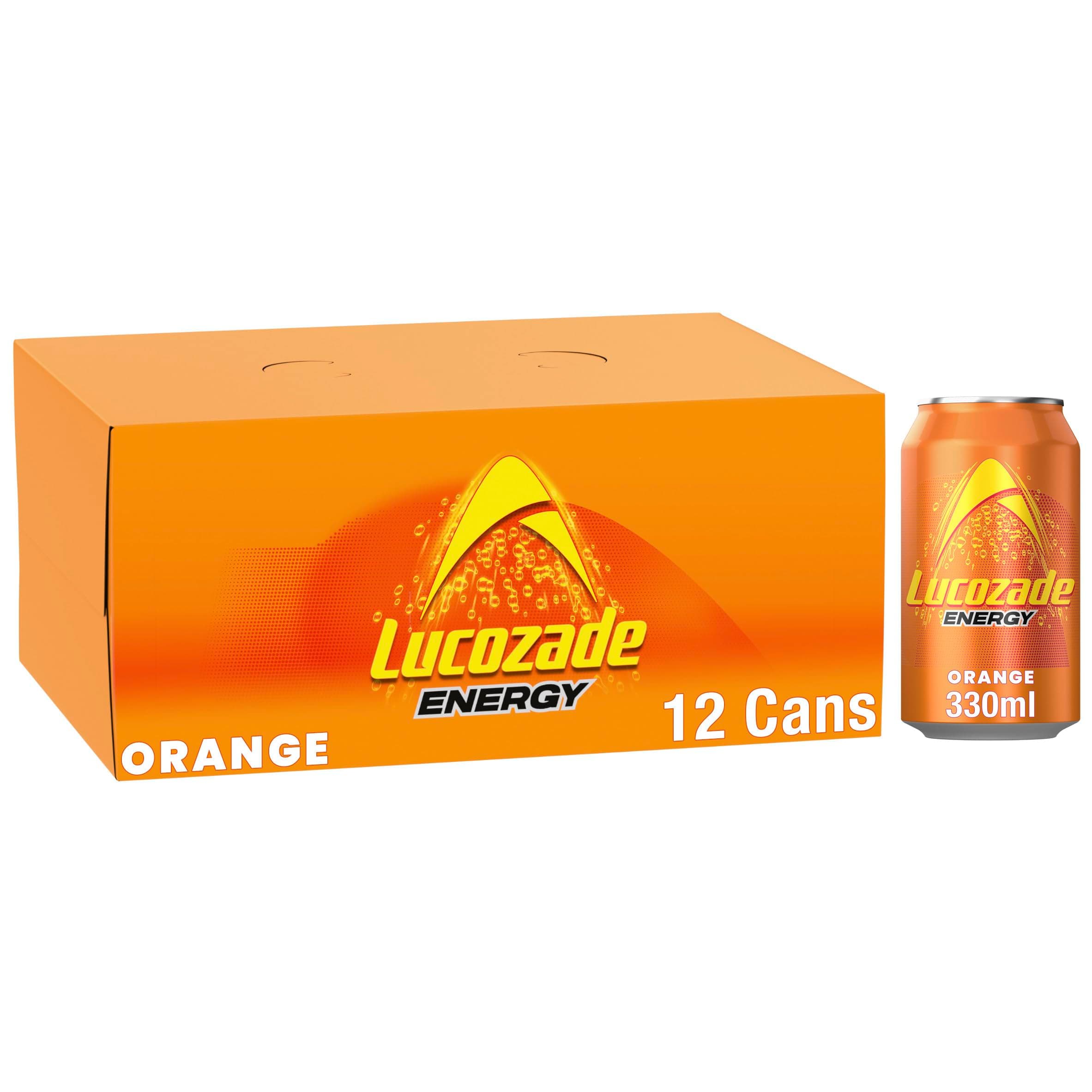 Lucozade Energy Drink Orange 12x330ml