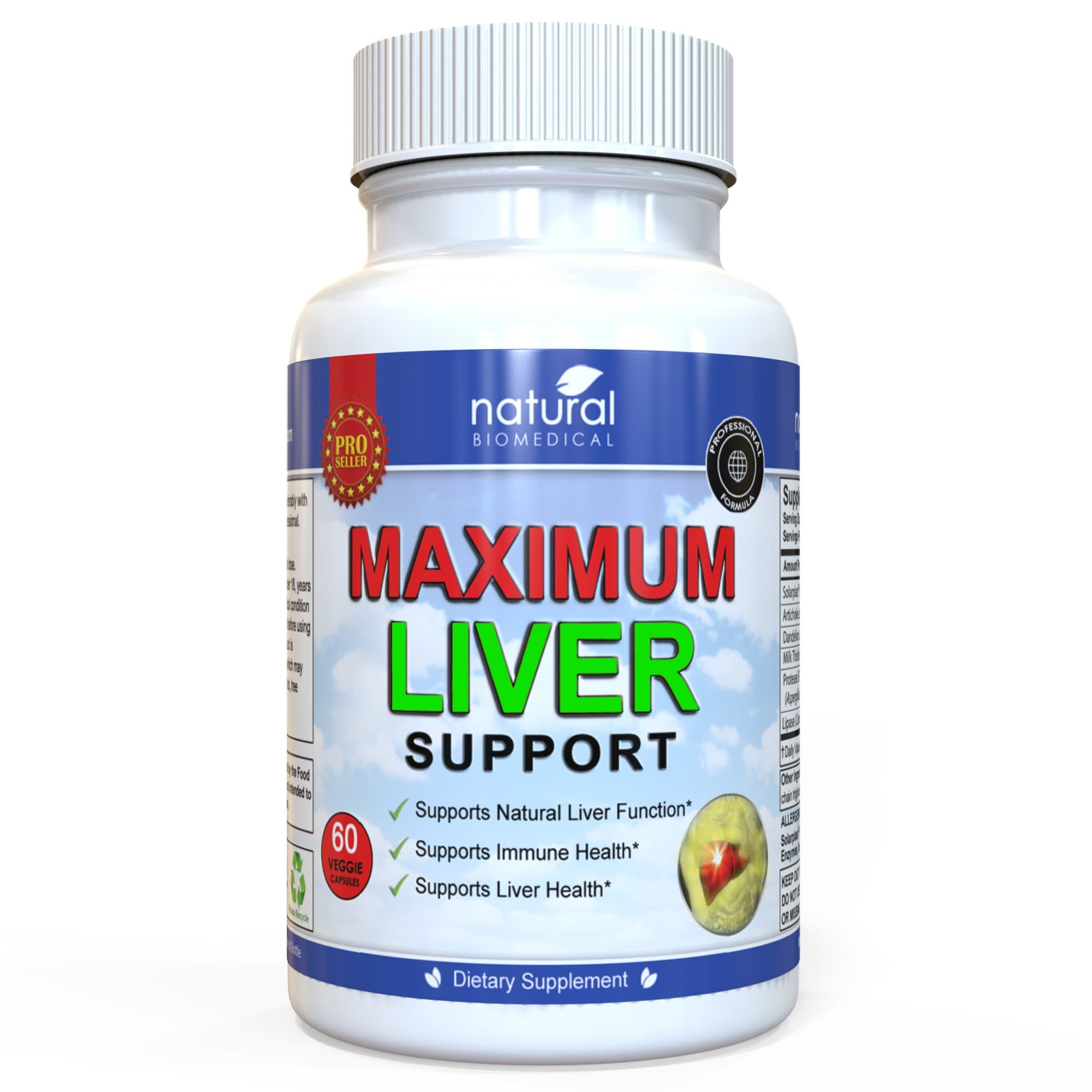 Milk Thistle Liver Detox Rescue Pills Health Supplement Capsules to Support Natural Cleanse and Detox