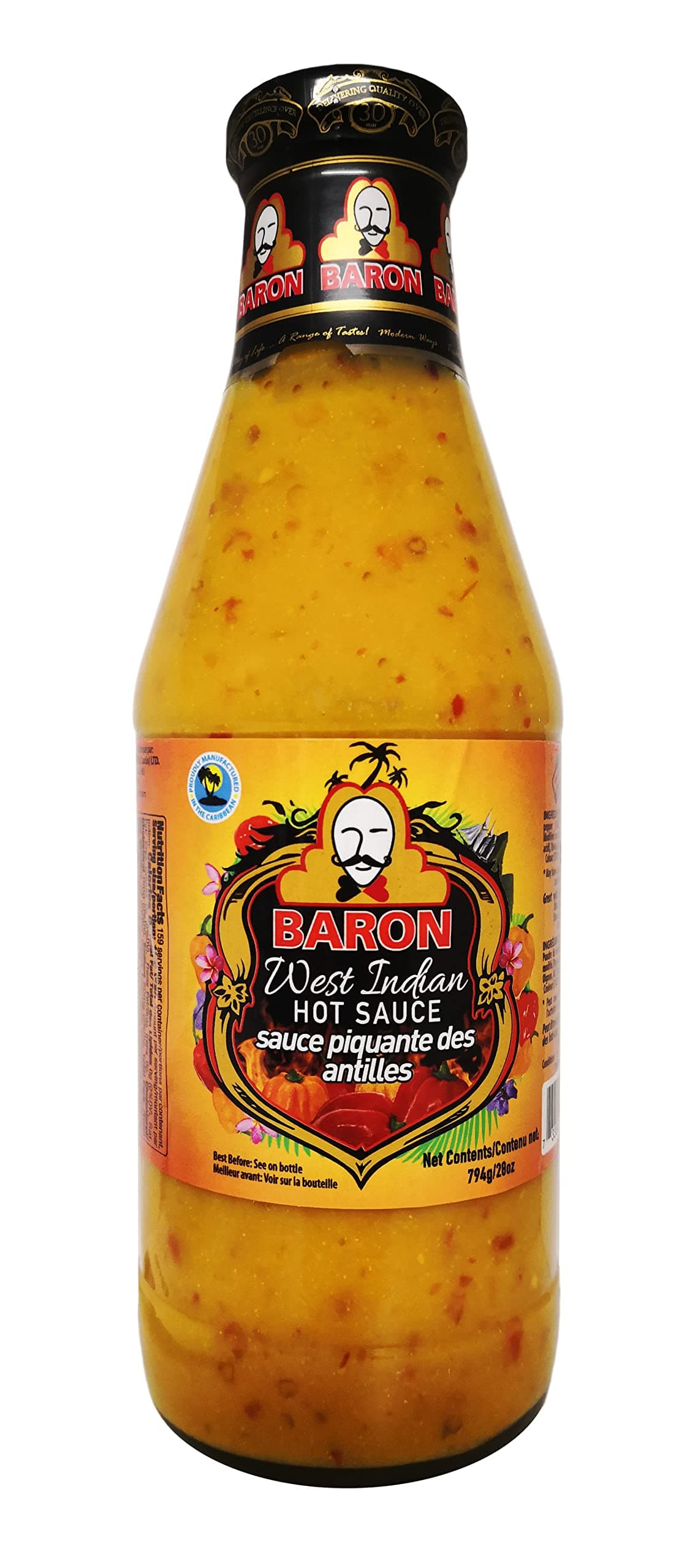 Guong Baron West Indian Hot Sauce - 28 fl.oz