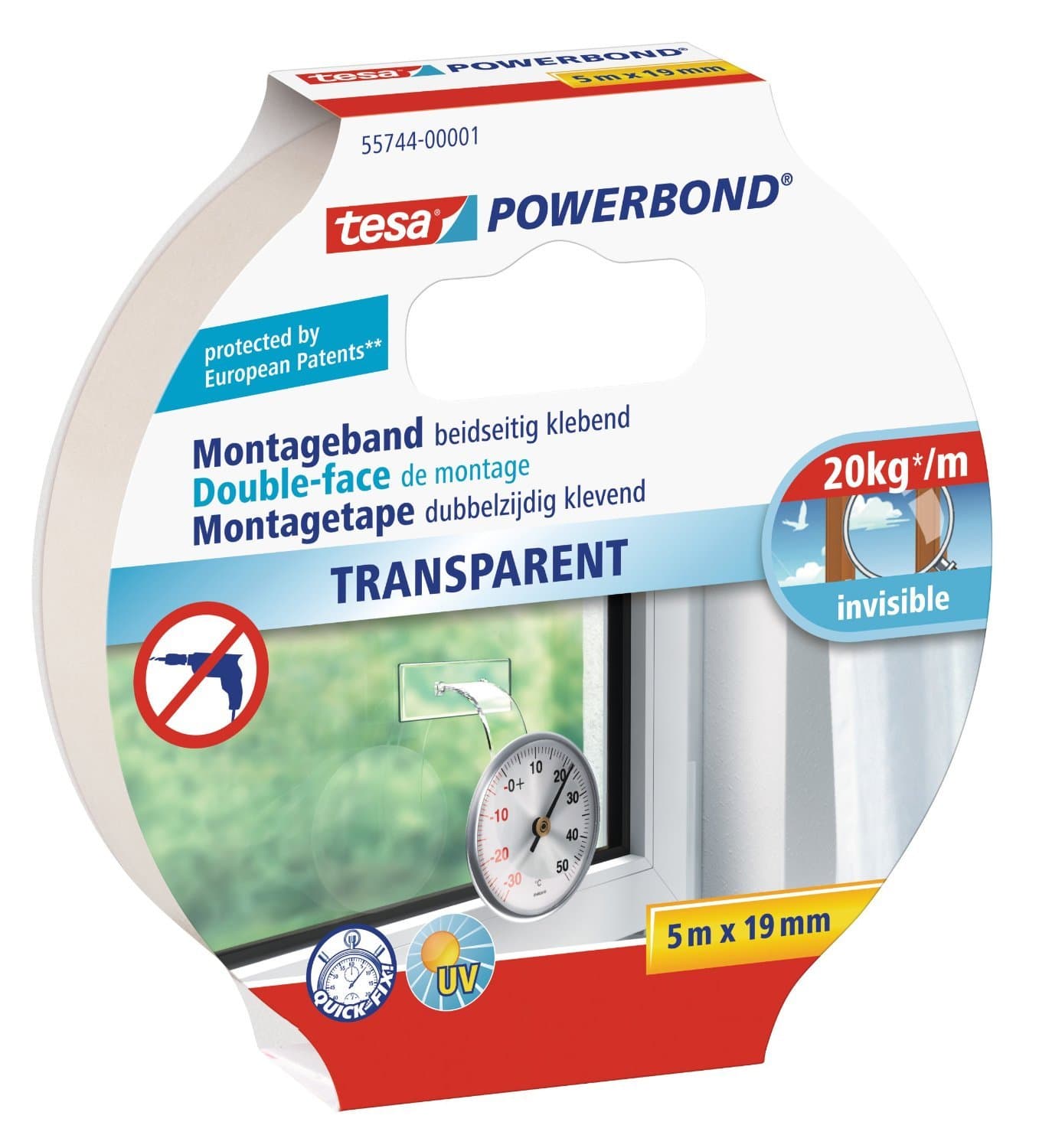 tesa Powerbond Transparent,55744-00001-02