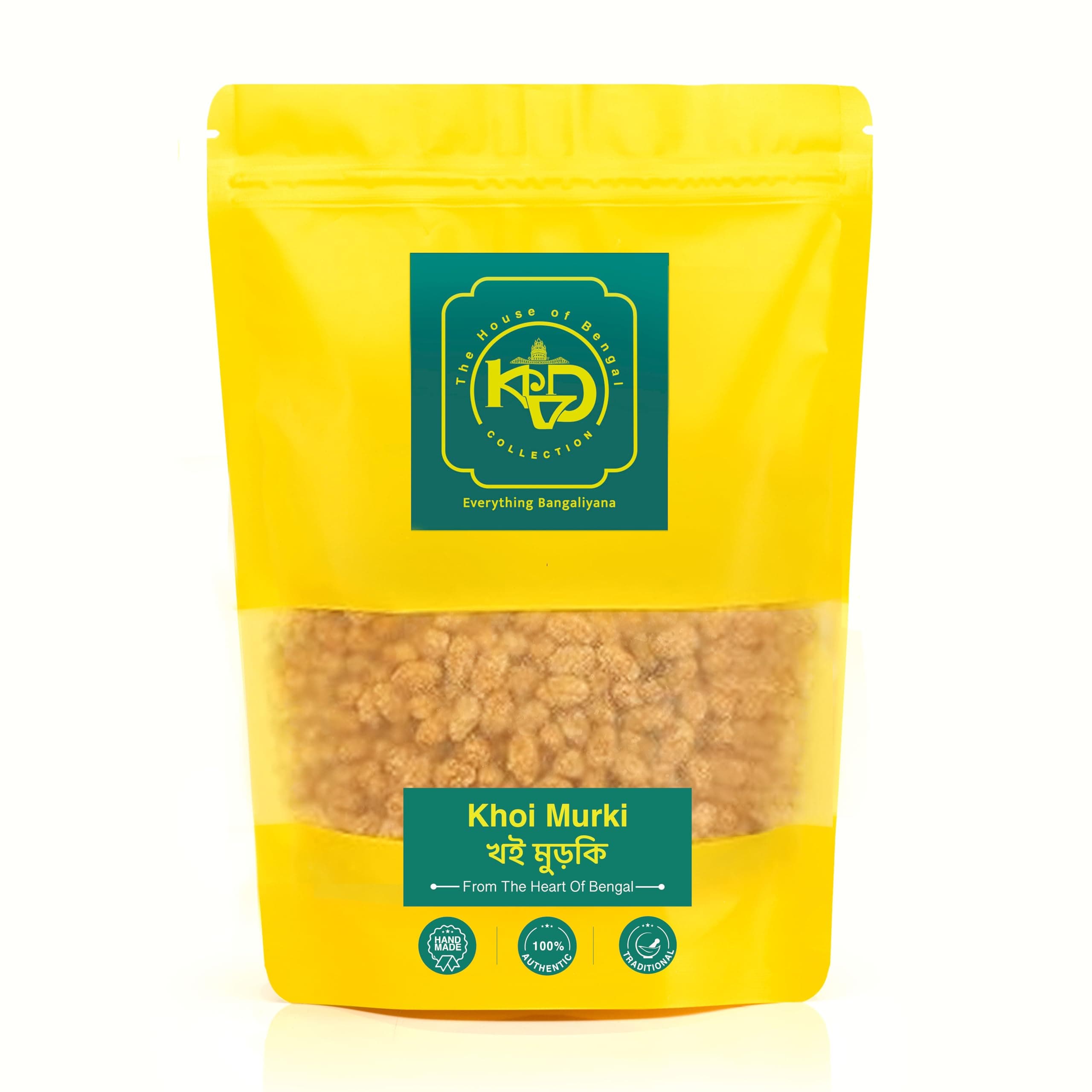 KVD Collection Bangla Rice Murki - 150G |Khejurer Gur Khoi Murki| Khoi Puffed Rice | Lahi | Kheel Rice | Paddy for a Light Snack/Use as Prasad in Puja