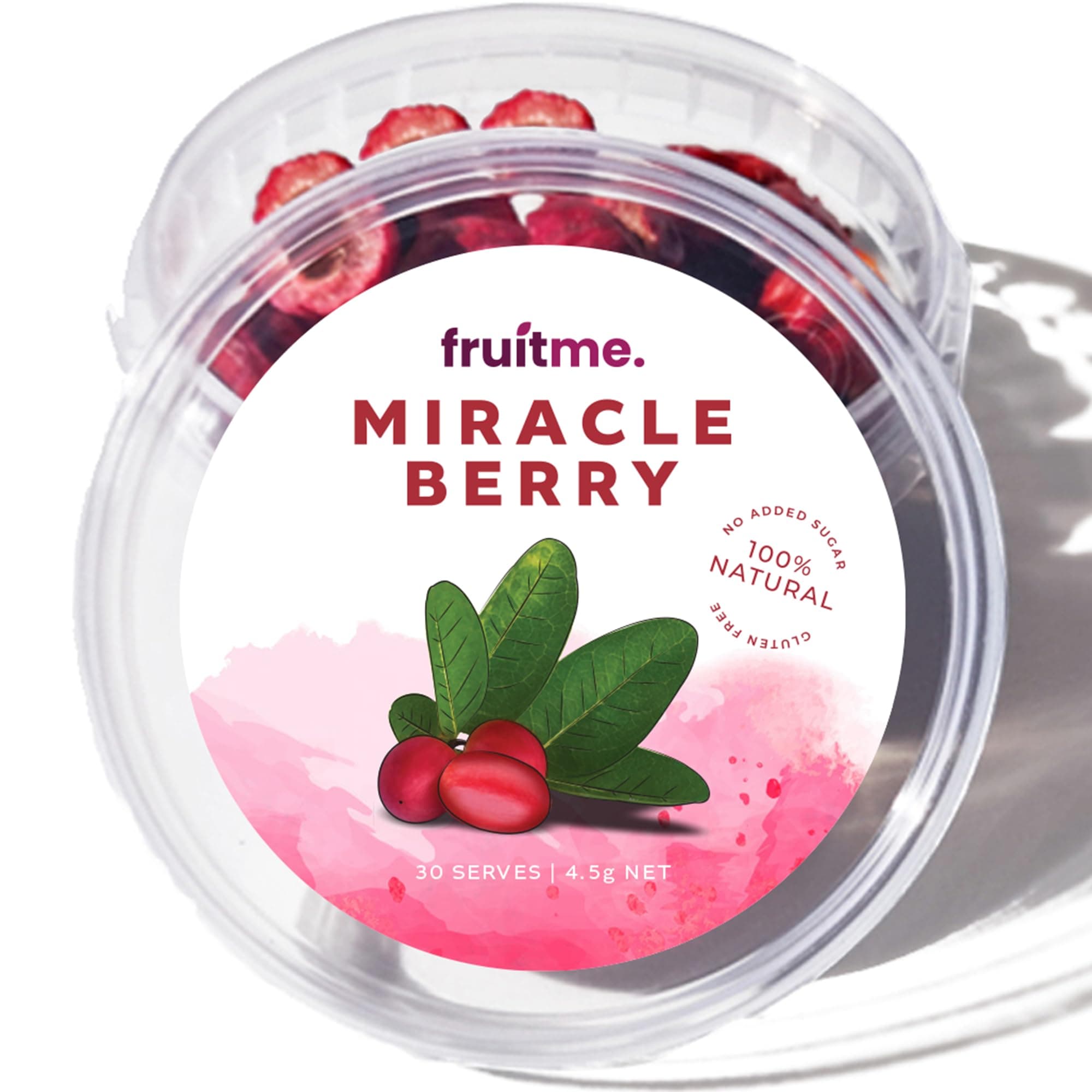 Miracle Berry Whole Fruit - 30 Gently Dried Miracle Fruit Seedless Halves - Sweeten Those Sour Moments with Unique Taste Changing Magic Berry