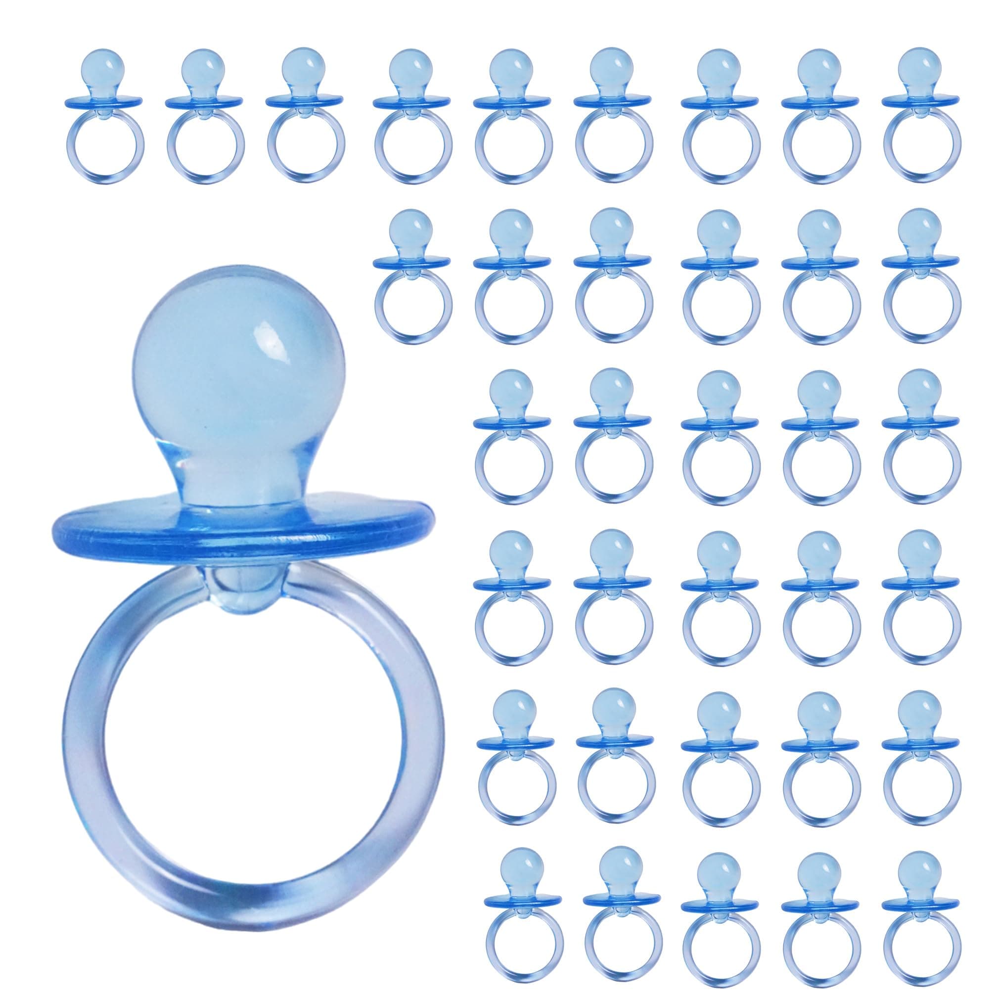 Baby Pacifier 2.5" Baby Shower Favors Decoration (Blue, 36 Count)