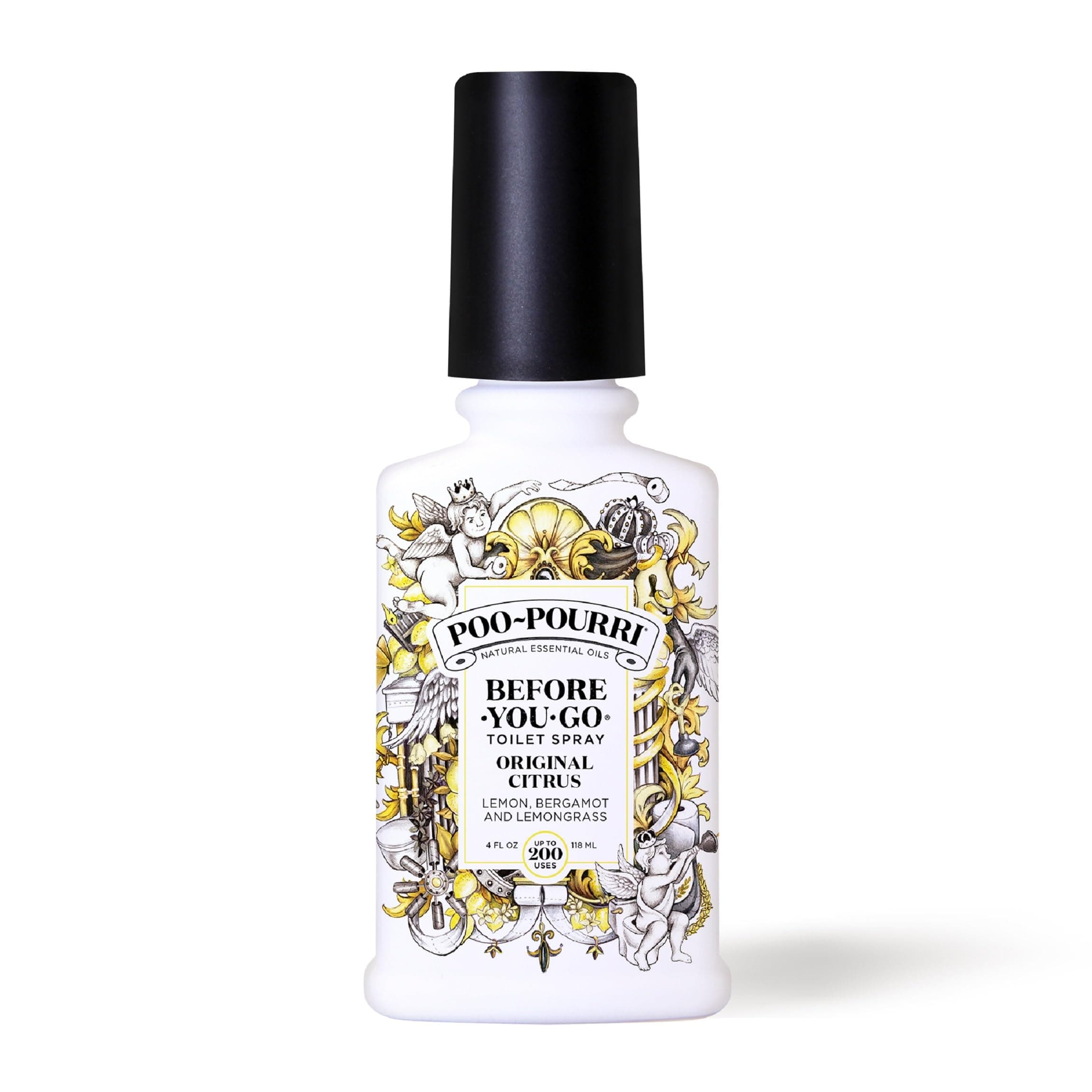 Before-You-Go Toilet Spray, Original Citrus, 4 Fl Oz - Lemon, Bergamot and Lemongrass