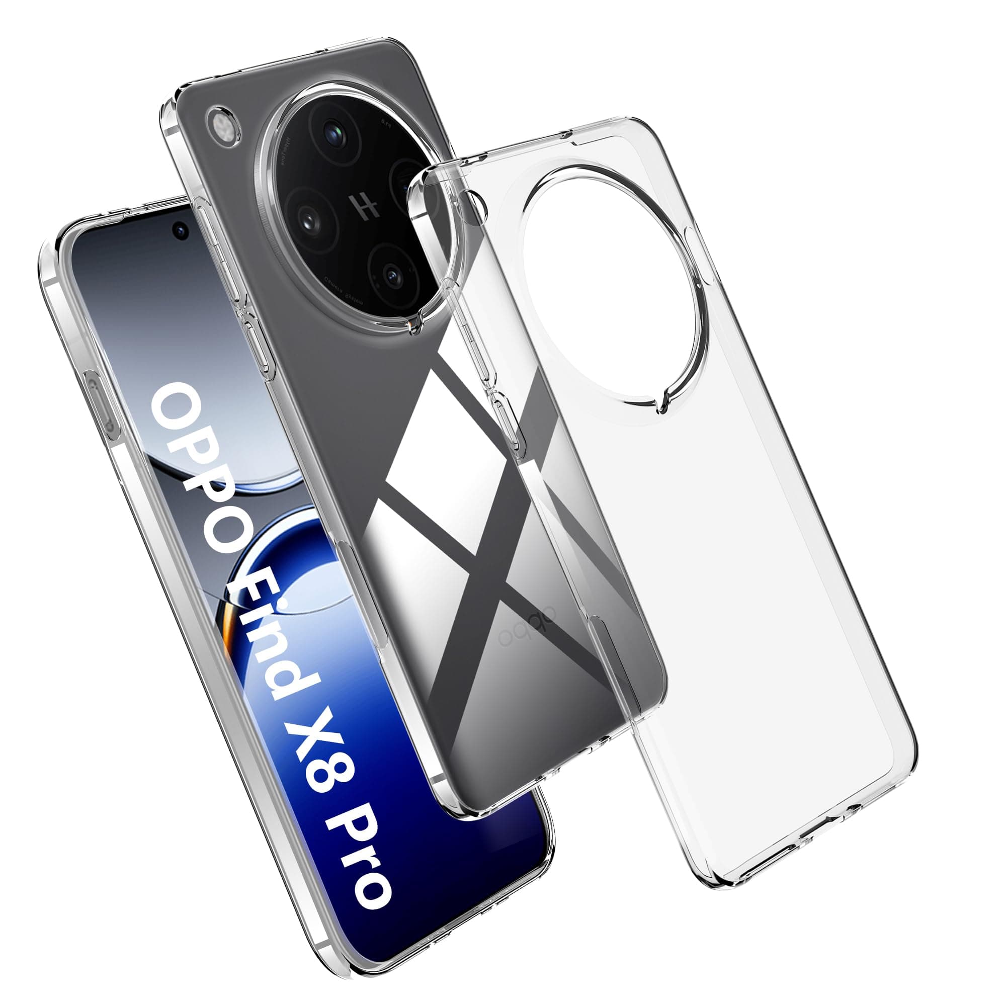 Effcotuo Case for Oppo Find X8 Pro - Ultra Slim Soft Shell Silicone TPU Shockproof Protective Cover, Anti-Fingerprint, Shock Absorption