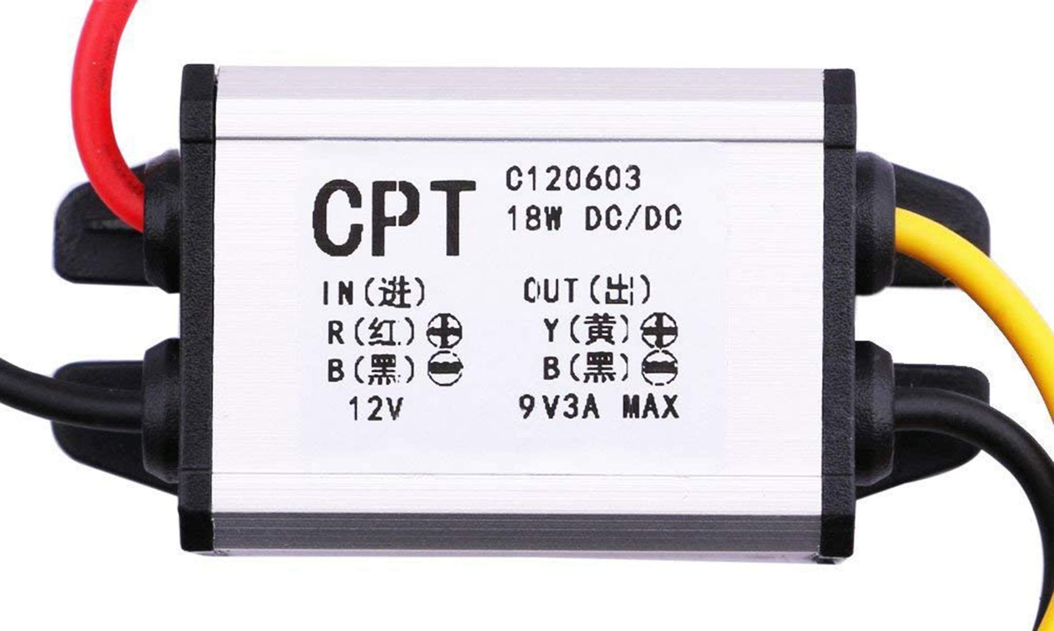 Yeeco DC DC Buck Voltage Converter Reducer 12V to 9V 2A 18W Step Down Power Supply Module Voltage Transformer Regulator Board for LED Display Radio Car Auto Vehicle Motor Regulated