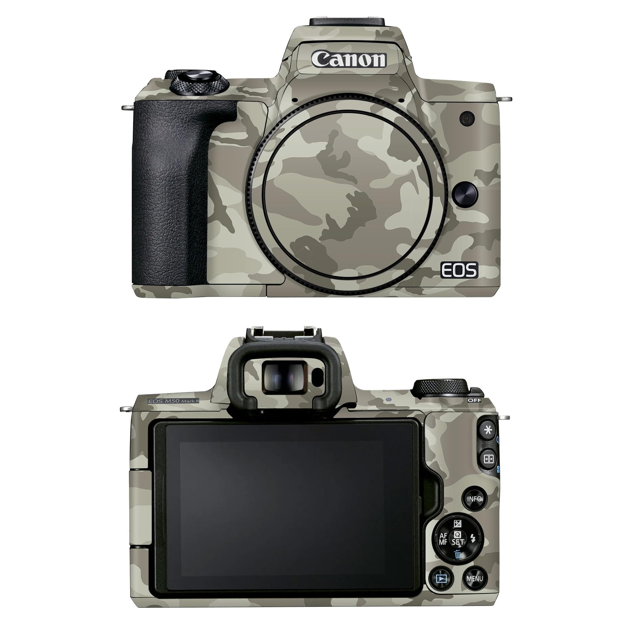 Capes India Camera Skin Cover Compatible with Canon EOS M50 Mark II | Anti Scratch | Protective Film (Design - Dessert Camo)