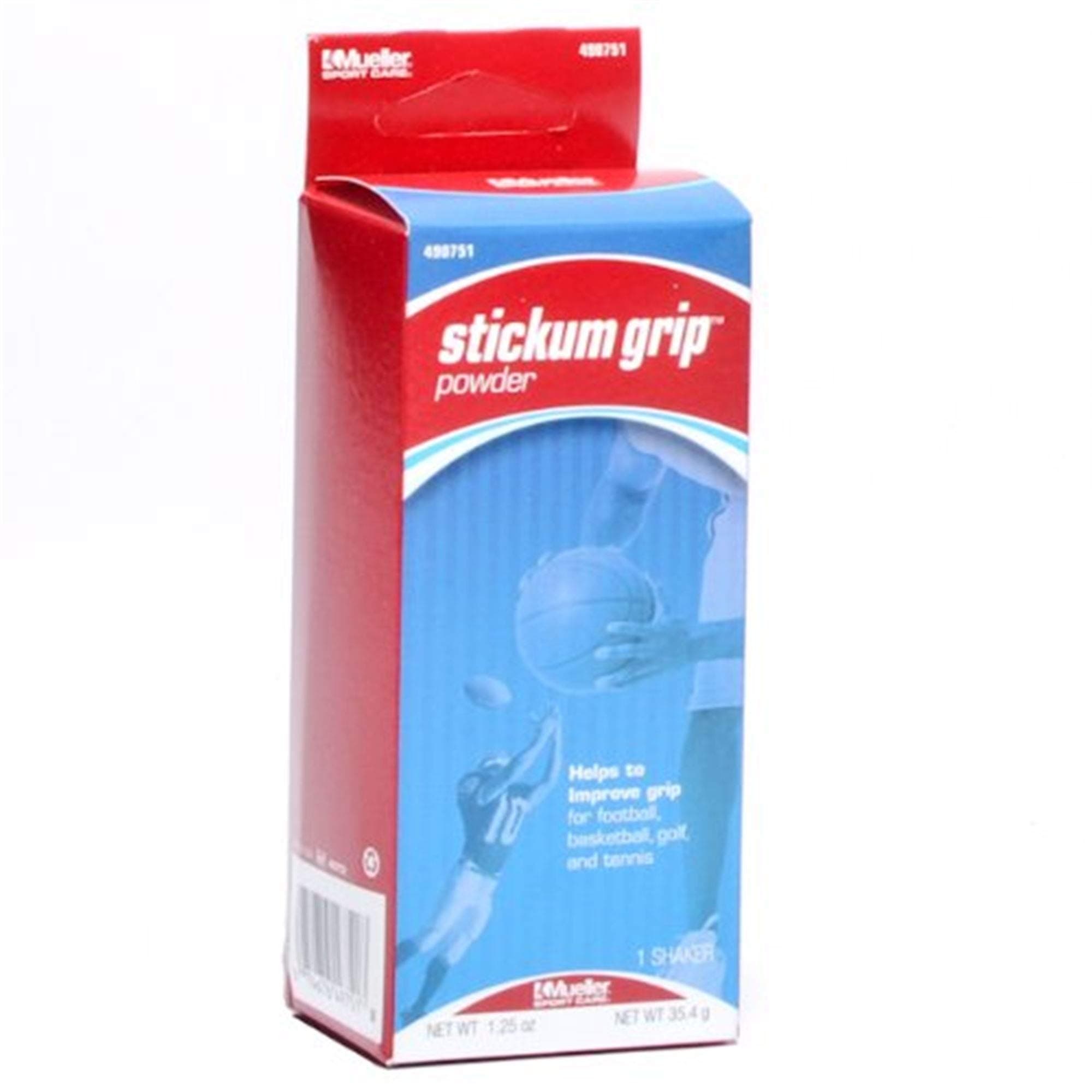 MuellerStickum Grip Powder 1.25 oz Shaker - Fast & Easy Application! #490751