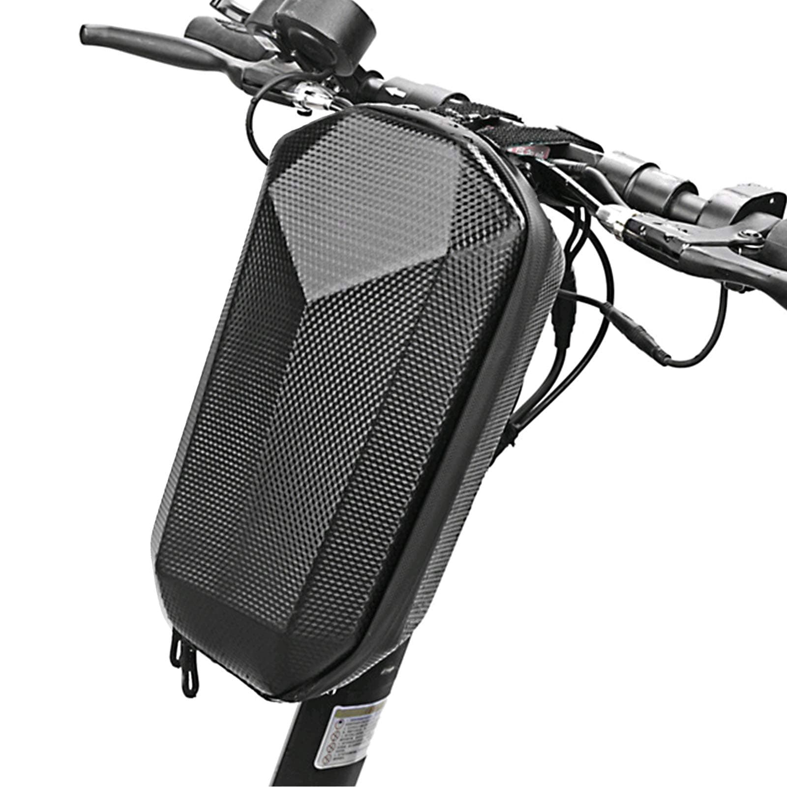 DeepRoar 4L Scooter Storage Bag, Waterproof Hard EVA Shell Bag, Built-in Mesh Design, Suitable for Electric Scooter