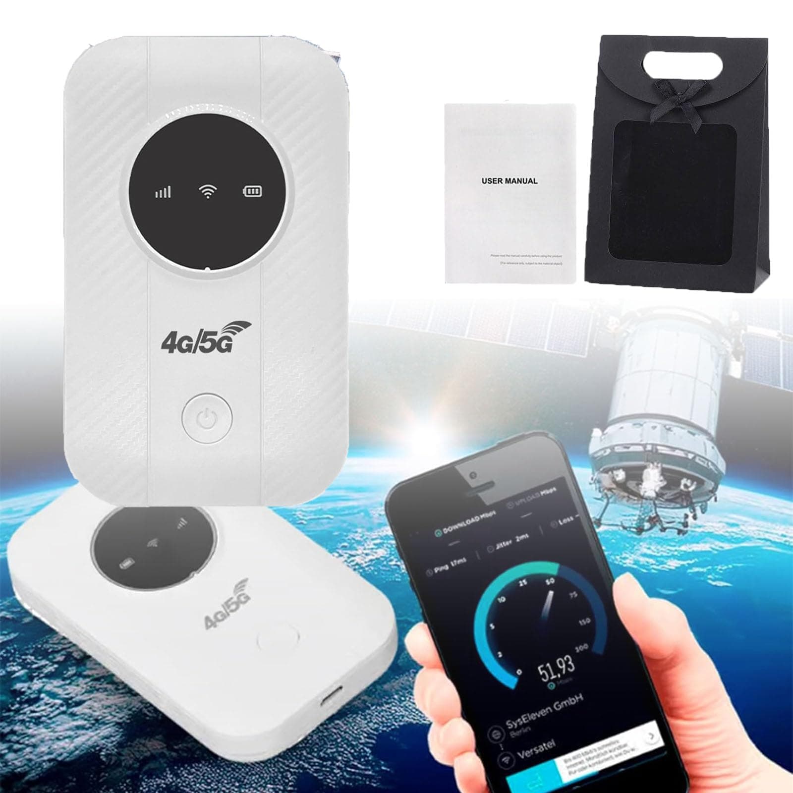 2024 New Ultralink Pocket [Free Internet in Your Pocket], Ultralink Pocket WiFi, Ultralink Pocket Internet, Ultralink Pocket Router, Ultralink Pocket WiFi, Ultra Link Pocket Internet (White)