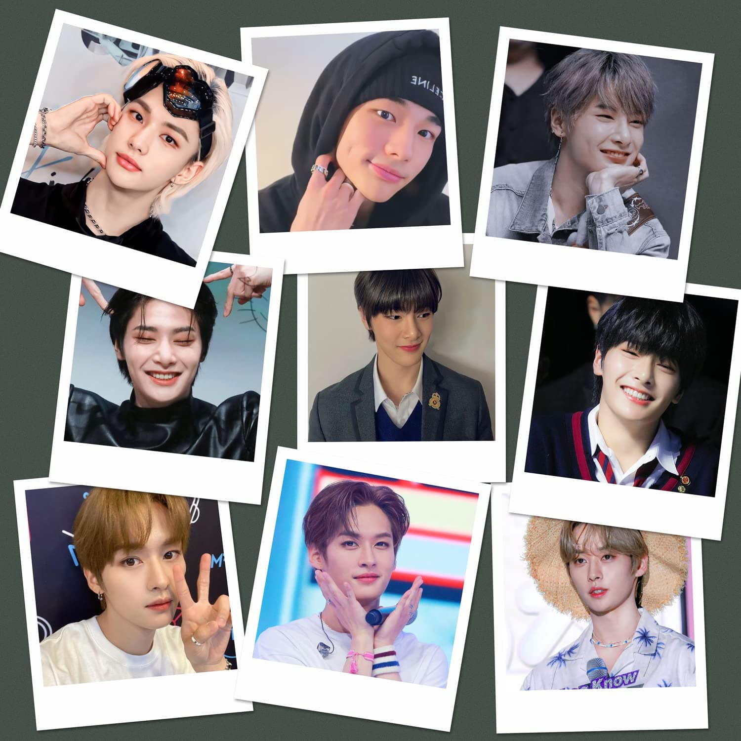 NS Trading Stray Kids Premium Velvet Finished Polaroid PhotoCards (Set of 36)