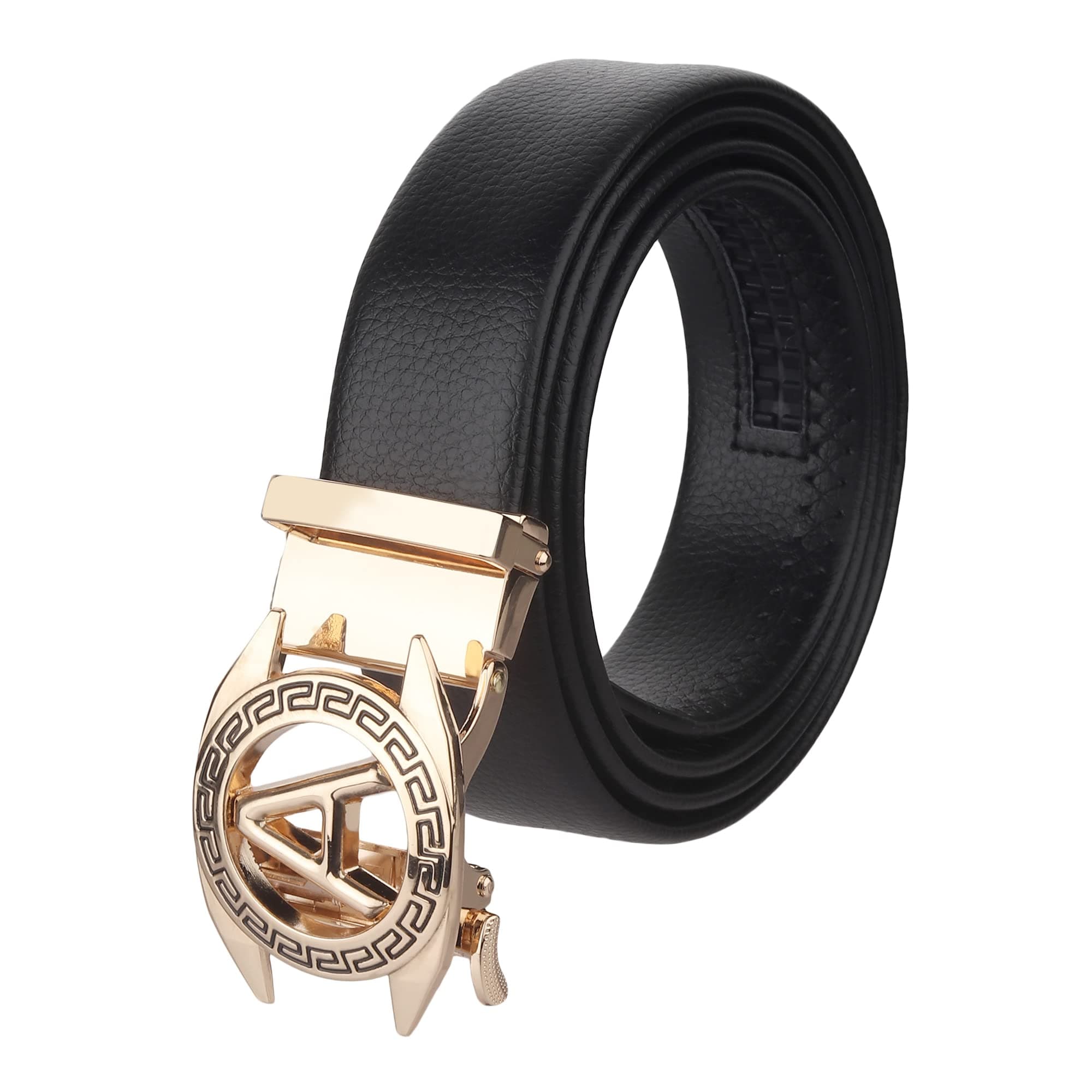 ZORO mens belt, PU leather belt for men, alphabet letter A B G N M R S T V