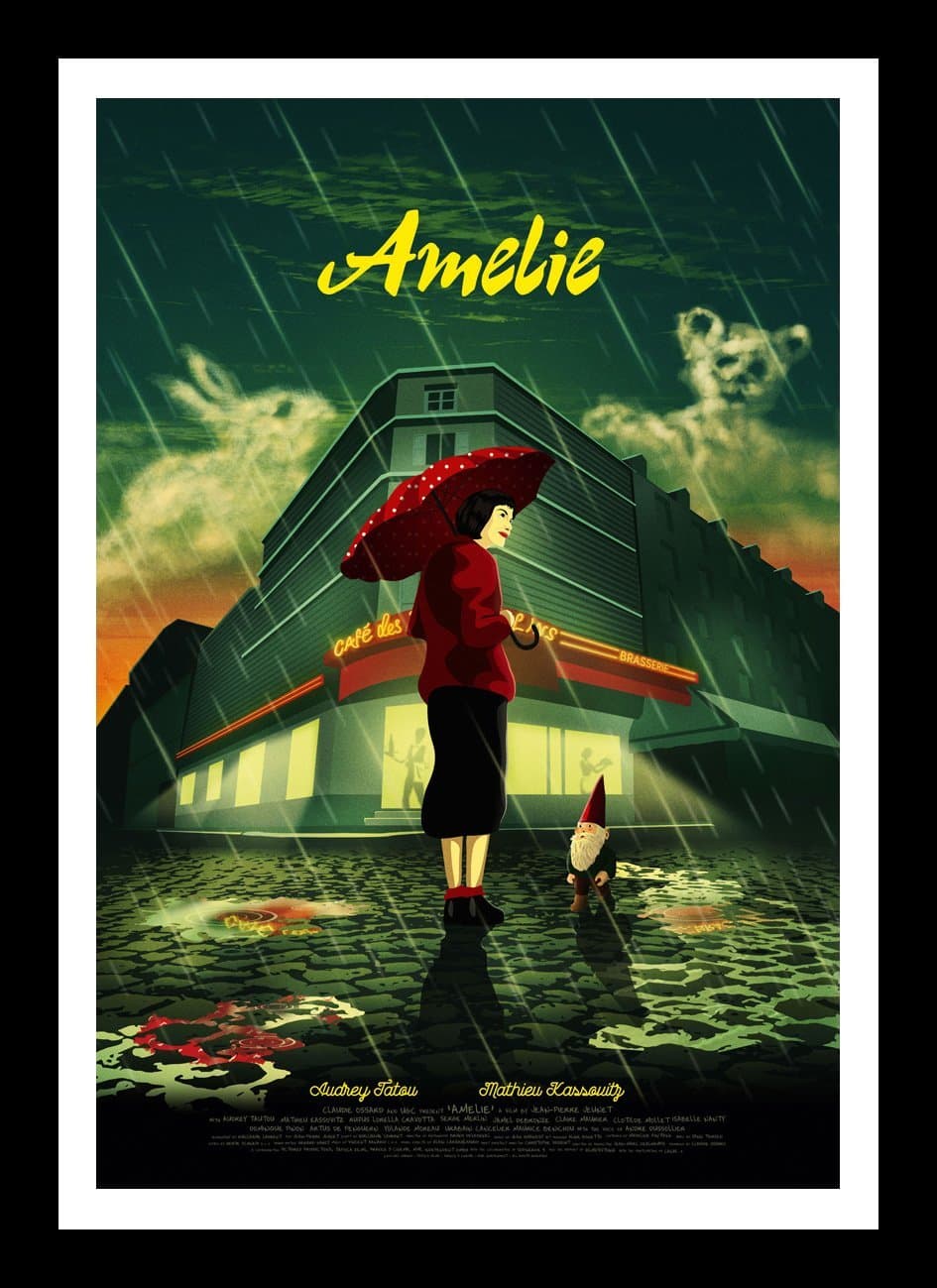 Hollywood Movie Poster II - Le Fabuleux Destin d'Am?lie Poulain - Audrey Tautou Hollywood Collection ? International Quality Framed Poster (12 x 17 inches) For Decoration Or Gifting
