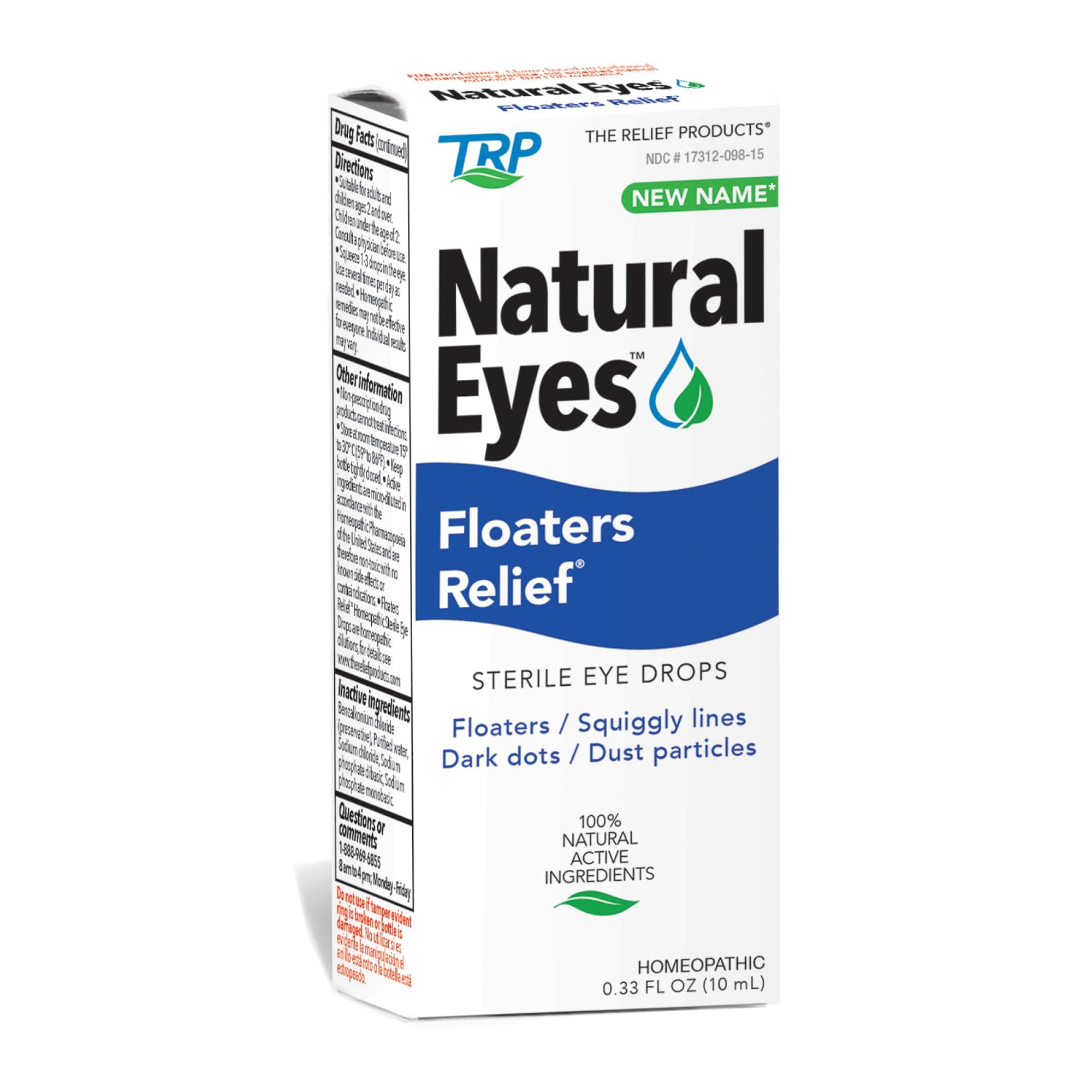 Natural Eyes, Floaters Relief Eye Drops (0.33 Fl.)