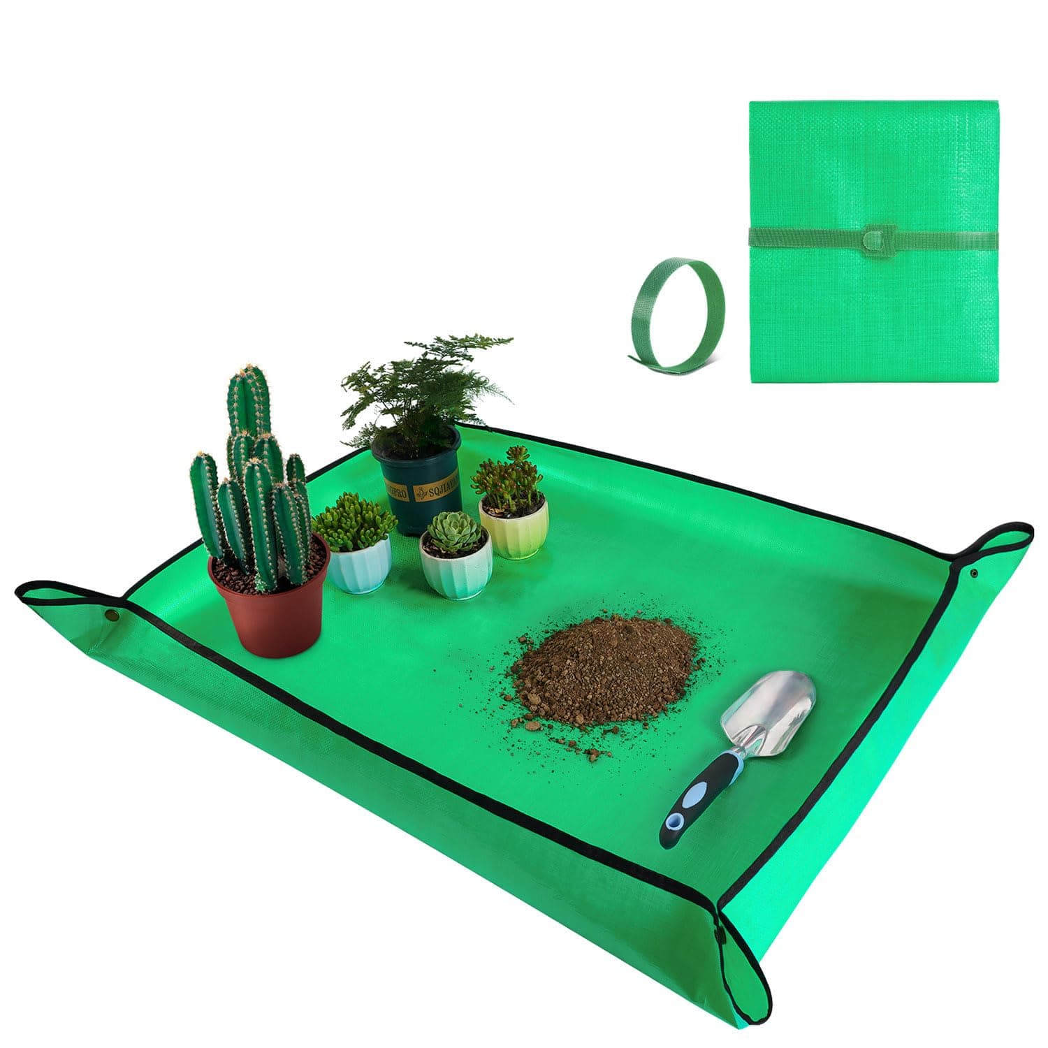 HNXTYAOB Large Repotting Mat for Plant Transplanting and Mess Control 39.5"x 31.5" Thickened Waterproof Potting Tray Succulent Potting Mat Portable Gardening Mat Plant Gifts for Women Men