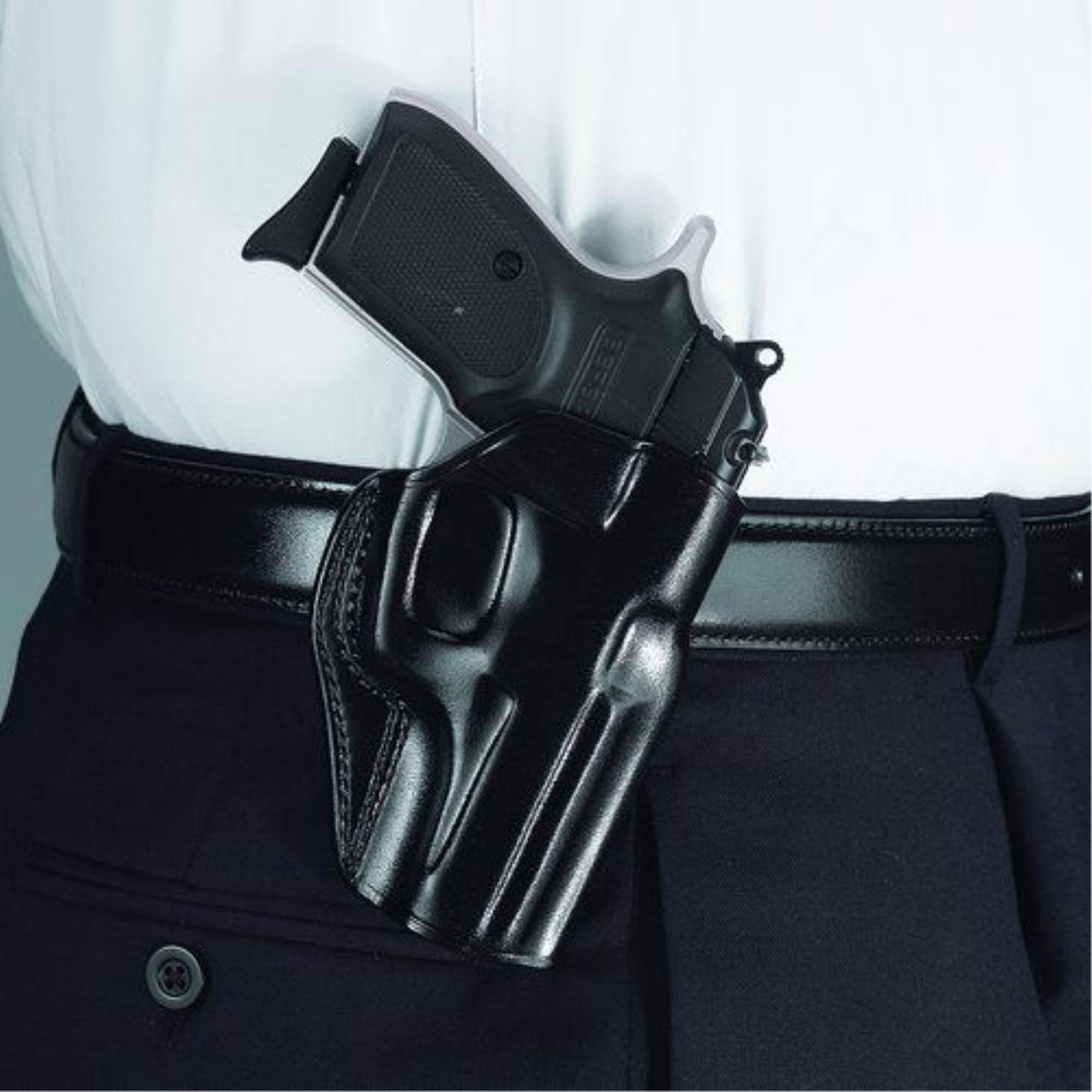 Galco Stinger Belt Holster RH S&W J Frame 36, 442, 649 Bodyguard Leather, SG158B