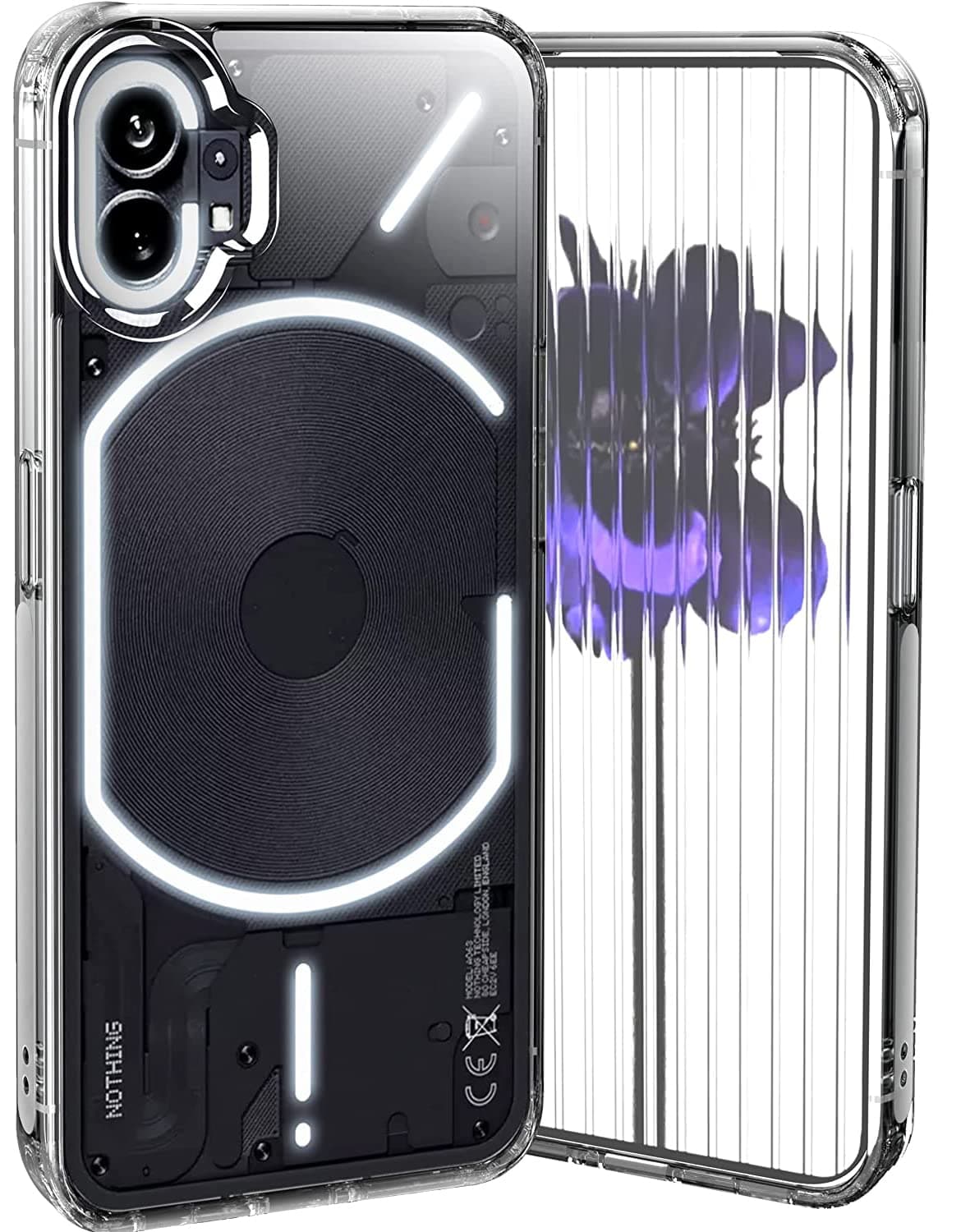 Amozo Polycarbonate Designed for Nothing Phone 1 Cover, Ultra Hybrid Crystal Clear Camera Protection | Nothing Phone 1 Back Cover Case