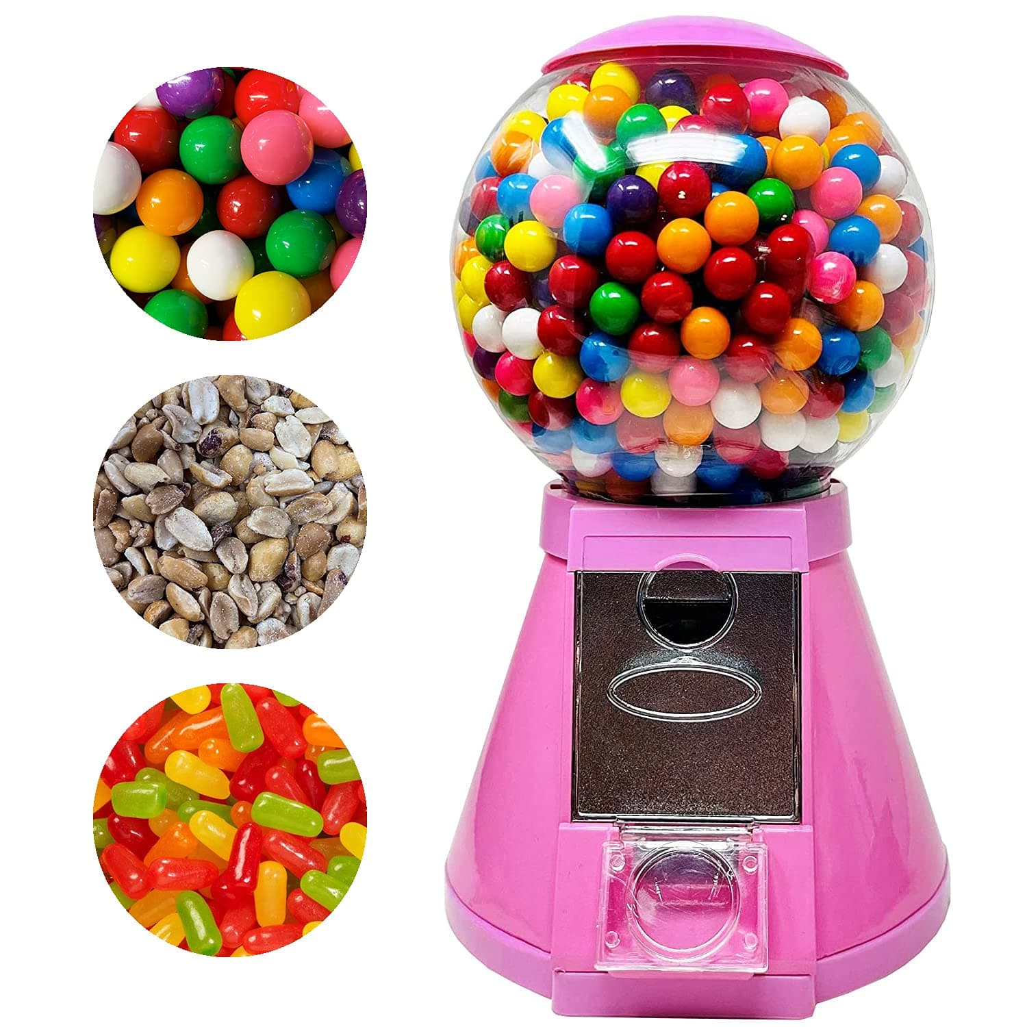 American Gumball Company Pink Classic Metal Gumball Machine by , 11-inch