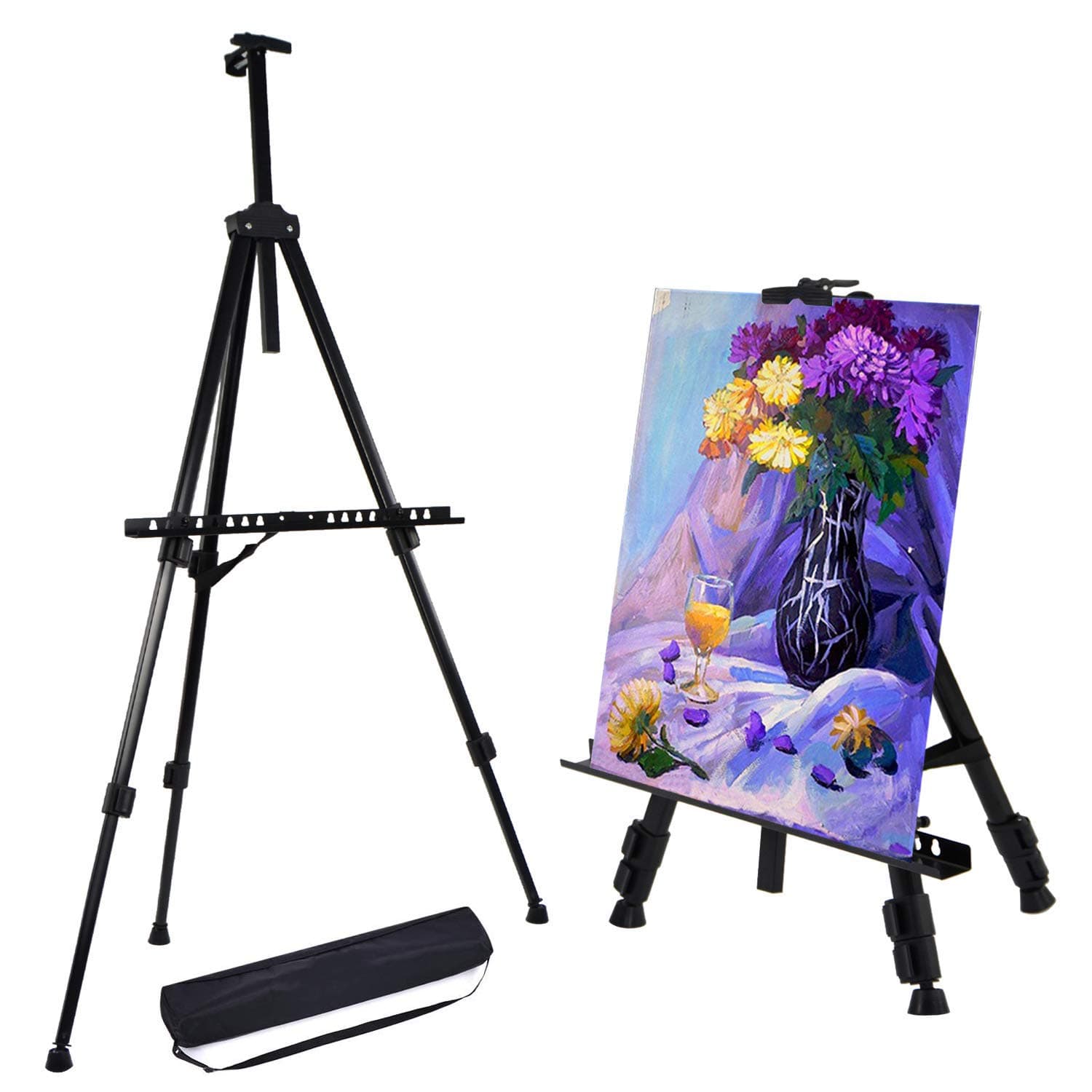 EPLUS Aluminum & Metal Adjustable Easel Stand with Portable Bag (52-158cm)