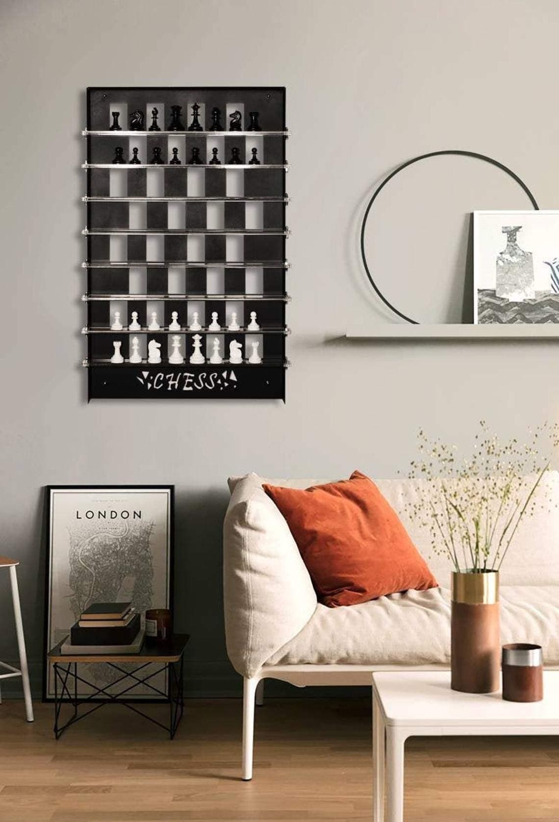 Archtwain Unique Wall Game Chess Set, Extraordinary Gift, Wall Decor, Wall Art, Wall Decor