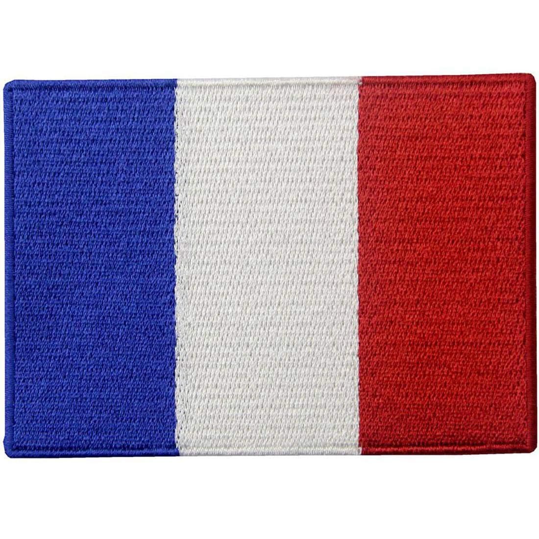 EmbTaoFrance Flag Embroidered Emblem French Applique Embroidery Fabric Iron On Sew On Patch by EmbTao