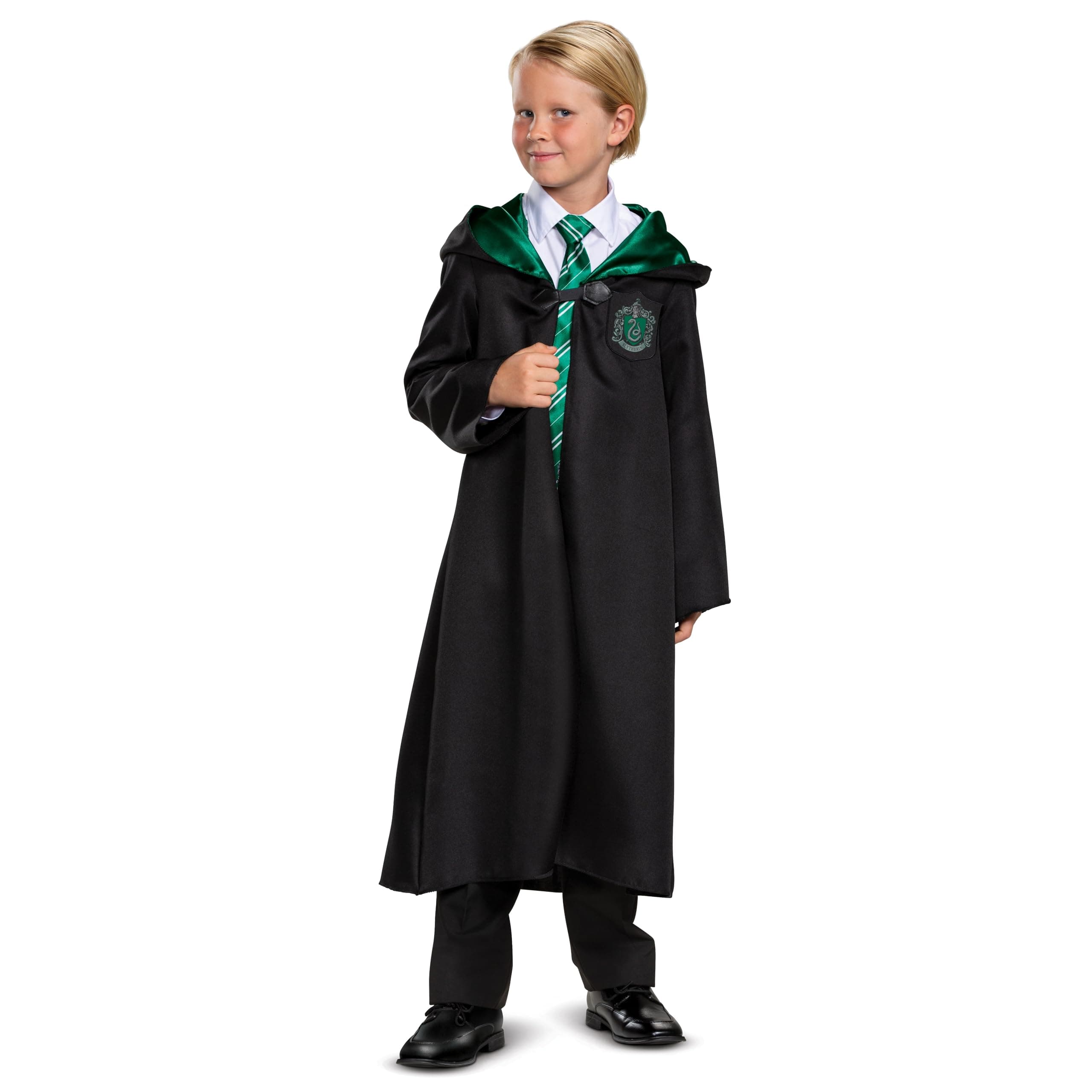 Harry Potter Slytherin Robe, Official Wizarding World Costume Robes, Classic Kids Size Dress Up Accessory, Child Size (4-6)