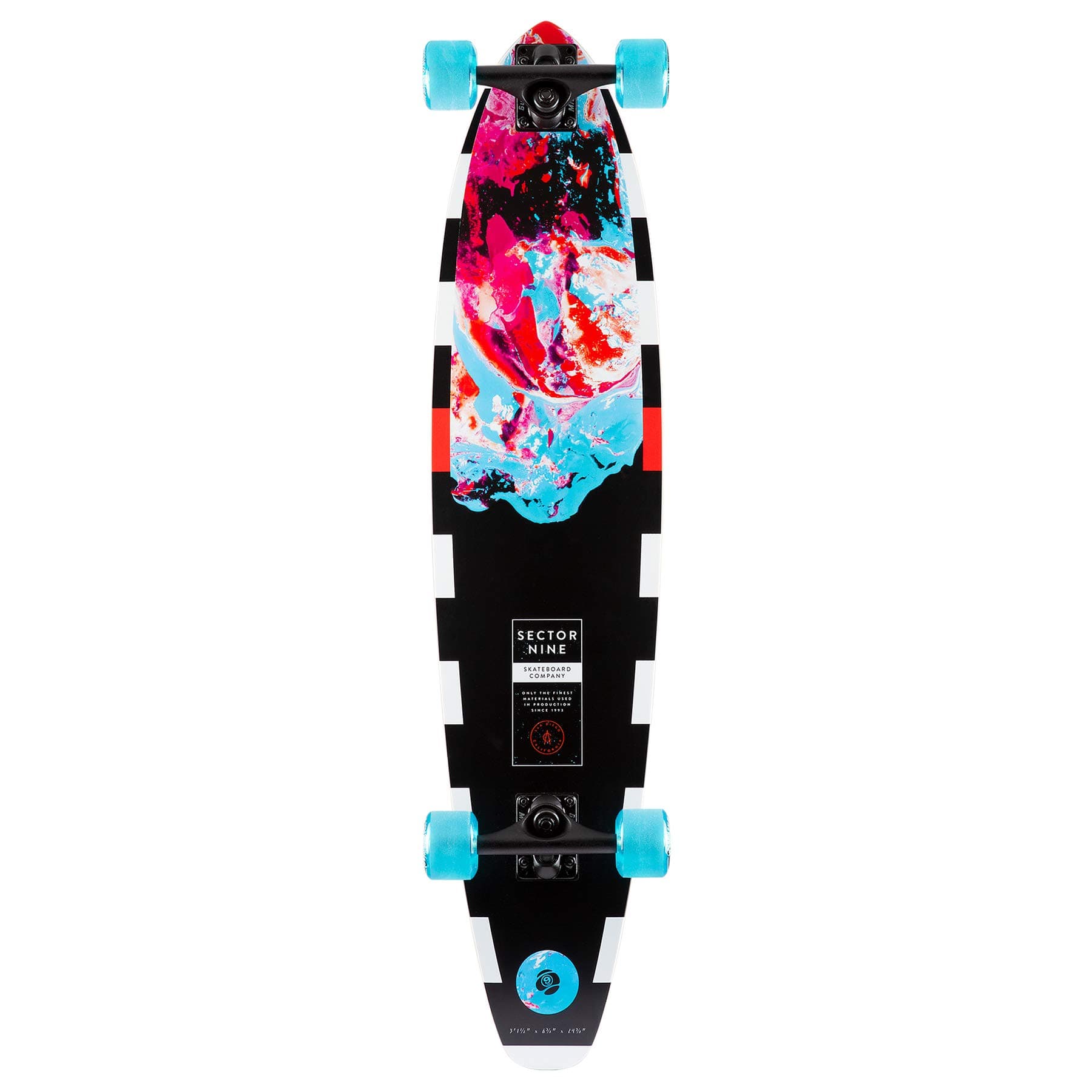 Longboards Cosmos Cutback Fiberglass Complete Cruiser Skateboard 8.365" x 37.5"