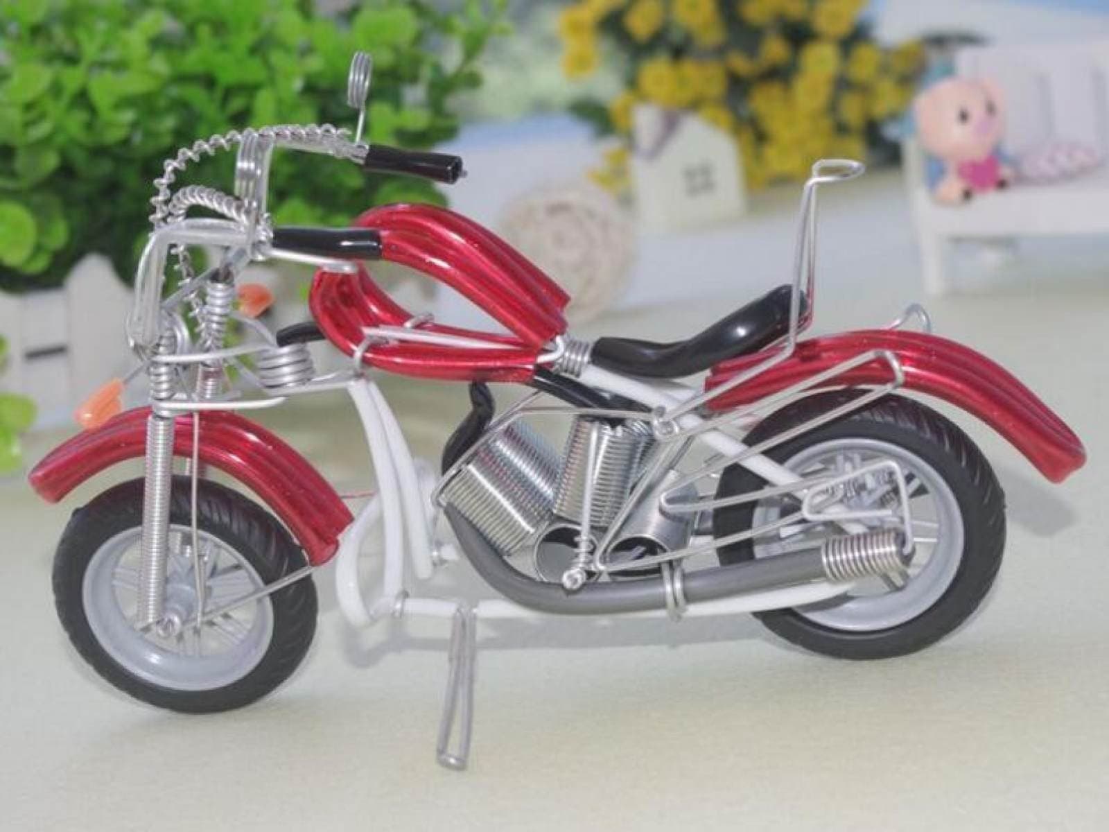 Creative Handicrafts Harley - Davidson Motorcycle Model Iron Tourism Souvenirs Creative Gifts, Red