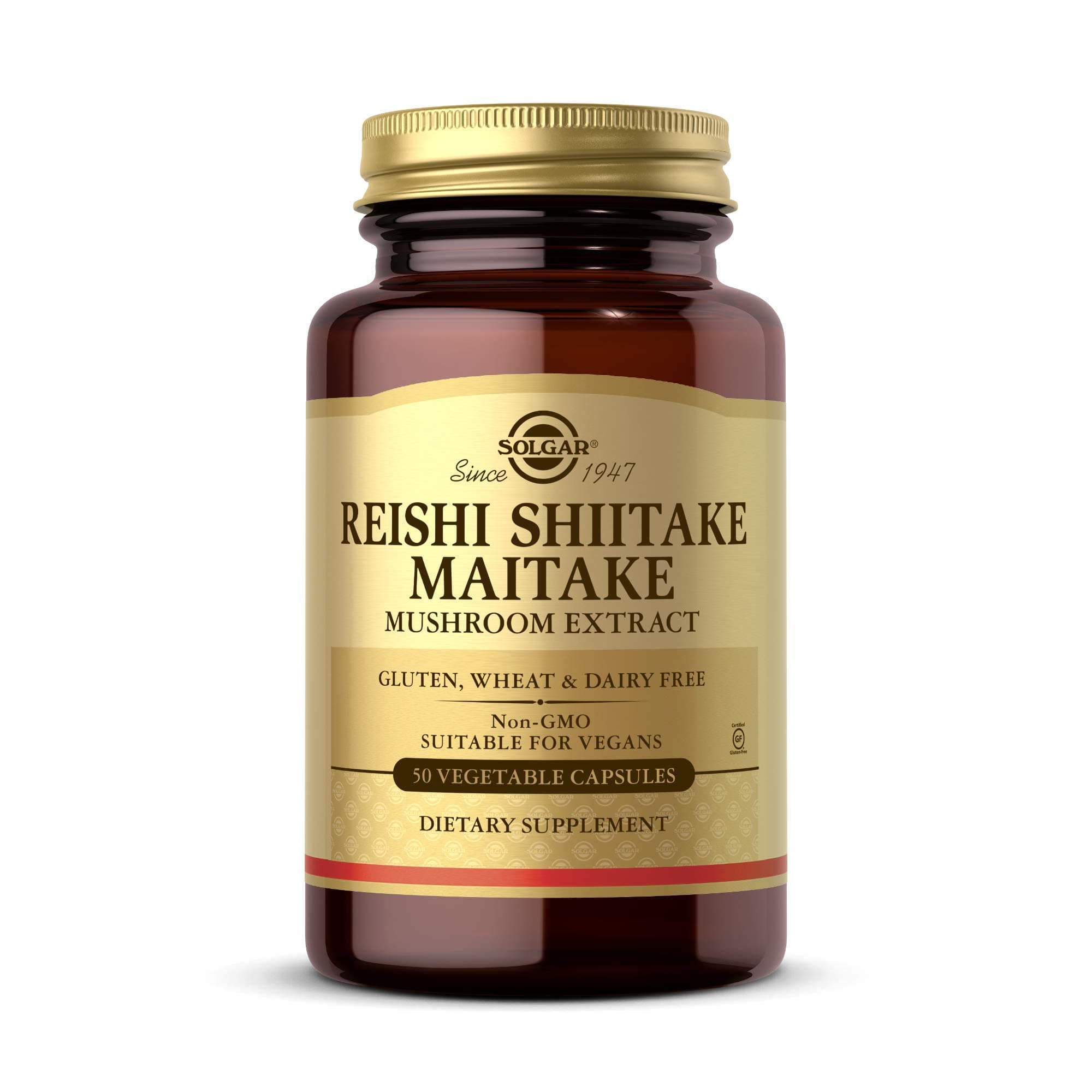 Solgar, Reishi Shiitake Maitake Mushroom Extract, 50 Vegetable Capsules