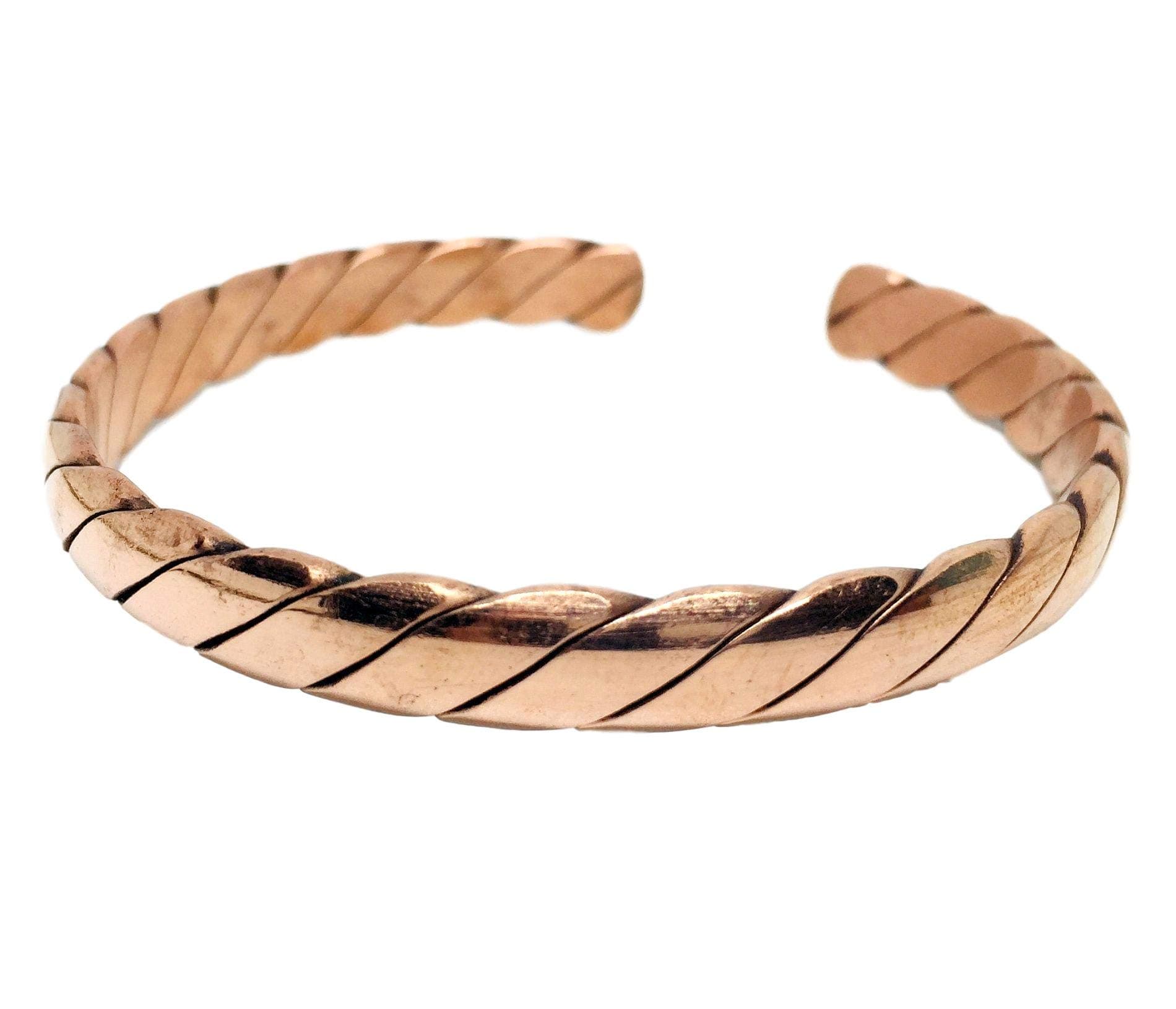 Healing Lama Handmade Traditional Design Style Braided Copper Bracelet. 100% Pure Raw Copper Bracelet. (Braided)