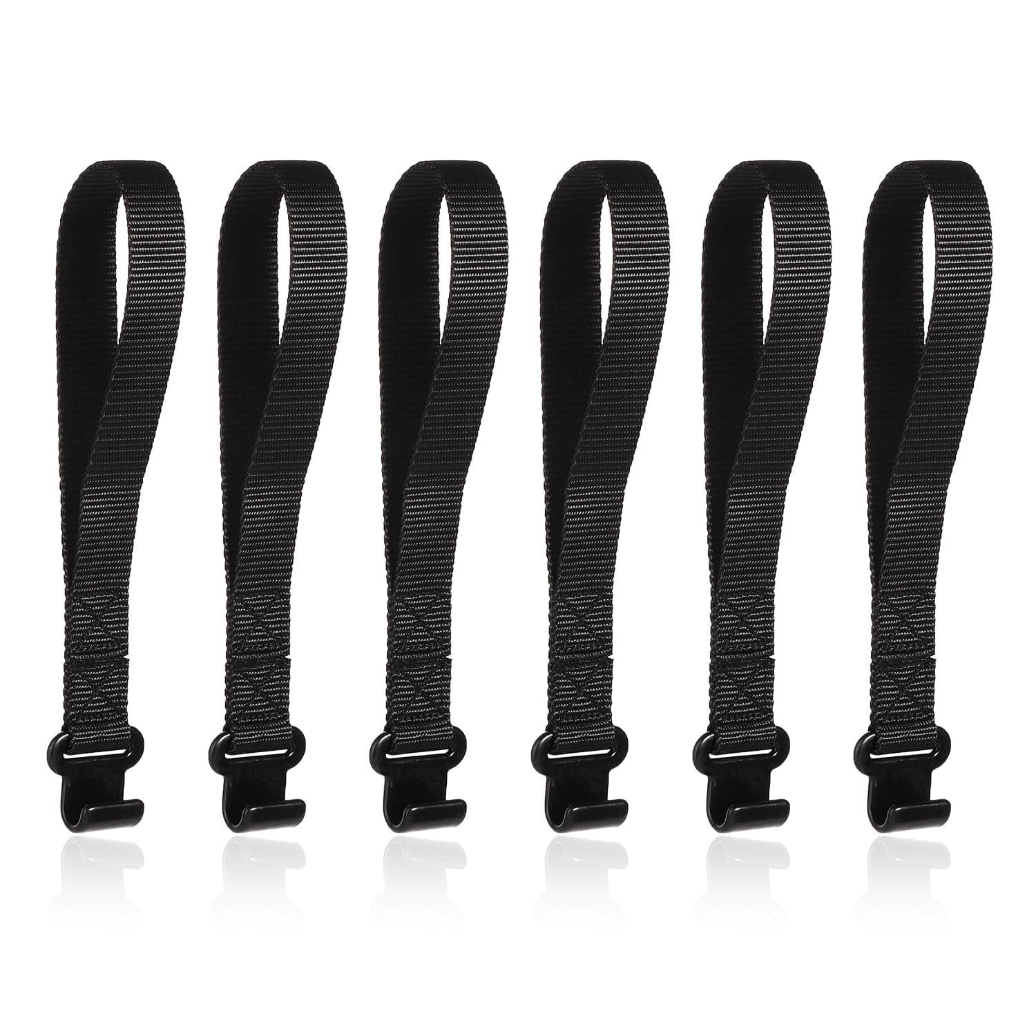 6pcs Rooftop Cargo Tie Down Hook Straps, Car Roof Cargo Carrier Door Hooks Car Door Hook Straps, Attaches to Car Door Frame, Car Door Cargo Hooks for Most Cars, Strapping Any Car Roof Luggage