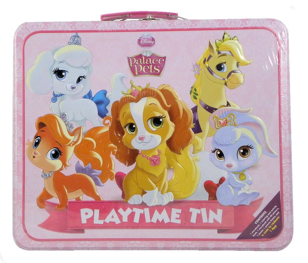 Disney Princess Palace Pets Playtime Tin with Handle - Activities Inside