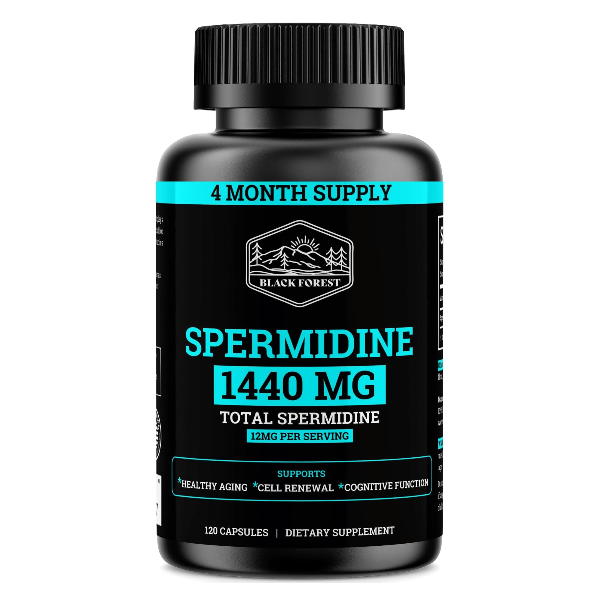 - Spermidine Supplement (1440mg of 99% Pure Spermidine Supplements For Women & Men) 4 Months Supply (100X More Potent Than Wheat Germ Extract) 12MGS Per Serving For Cellular Health, Anti-Aging & Energy