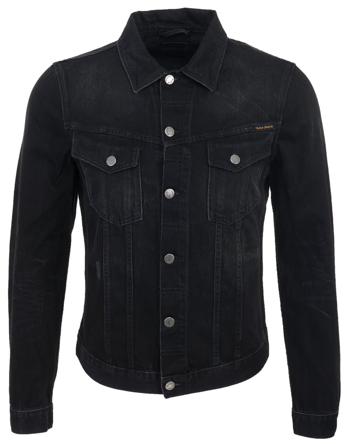 Nudie Jeans Men's Billy Black Lotus Denim Jacket