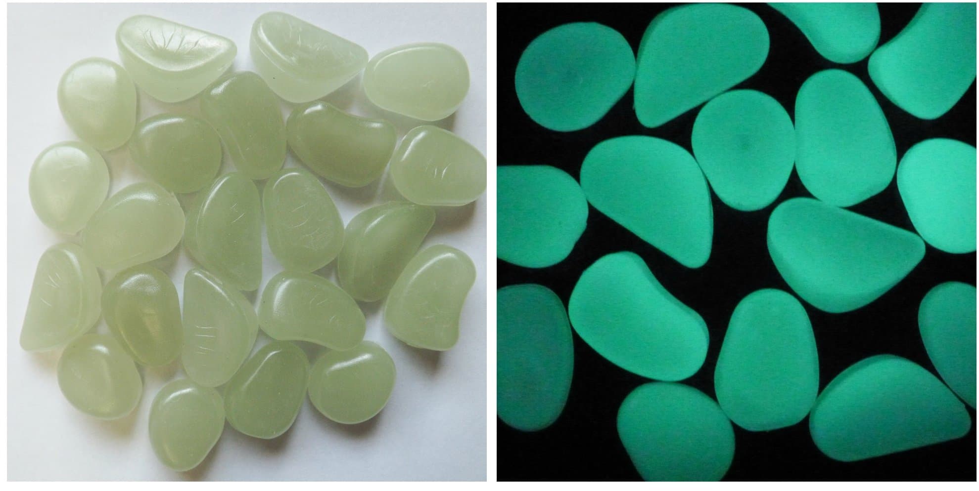 CORE Glow in the dark stones, approx. 550 pebbles, glow up to 12hrs, every night, GUARANTEED!!!
