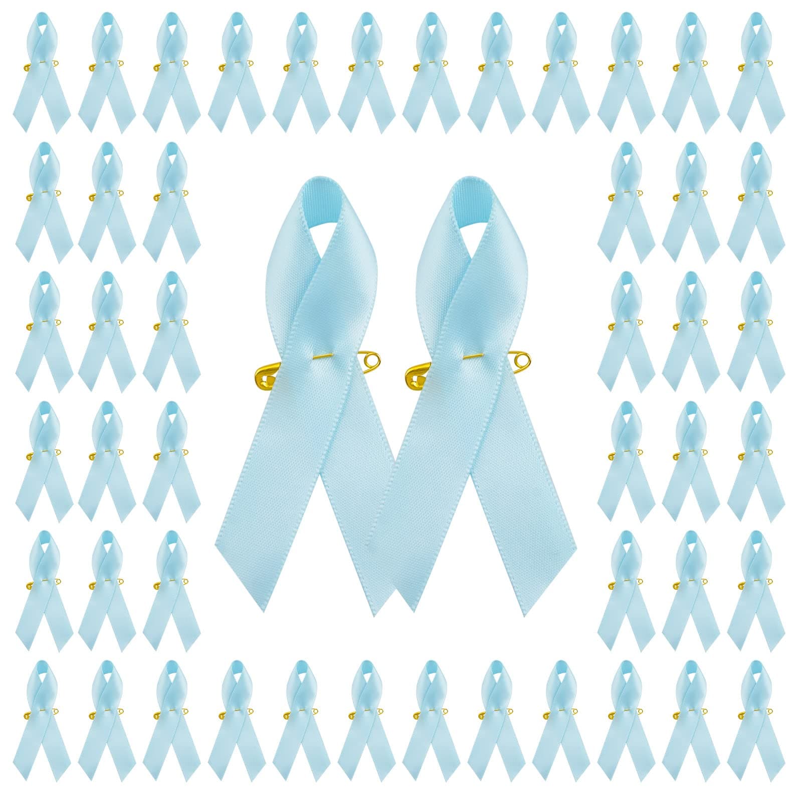 Ribbon Awareness Satin Pins Cancer Awareness Ribbon Pin with Safety Pin