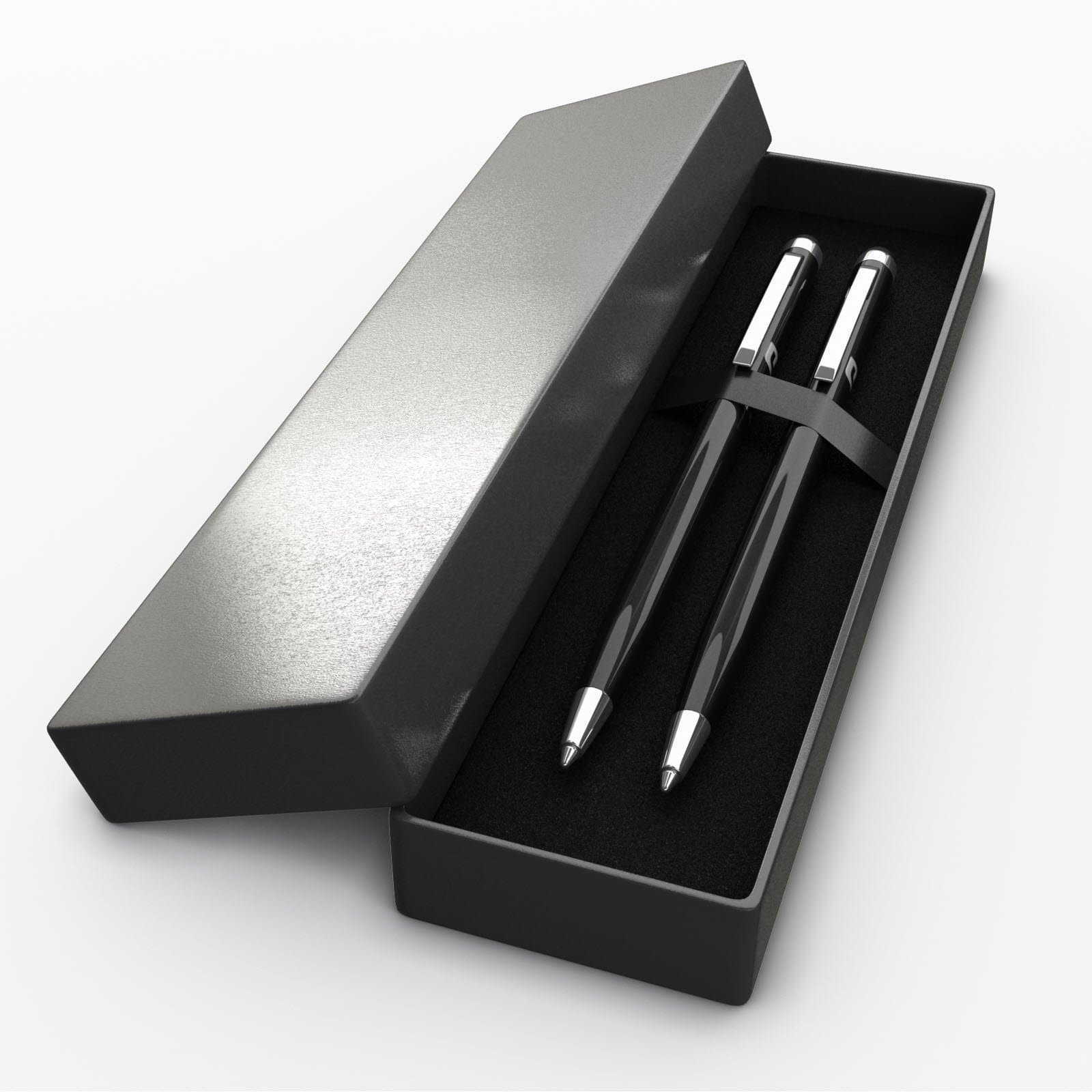 Touch Screen Stylus with writing Pen for Tablets, iPad, Phones, Apple iWatch. 2 PC Black Gift Box