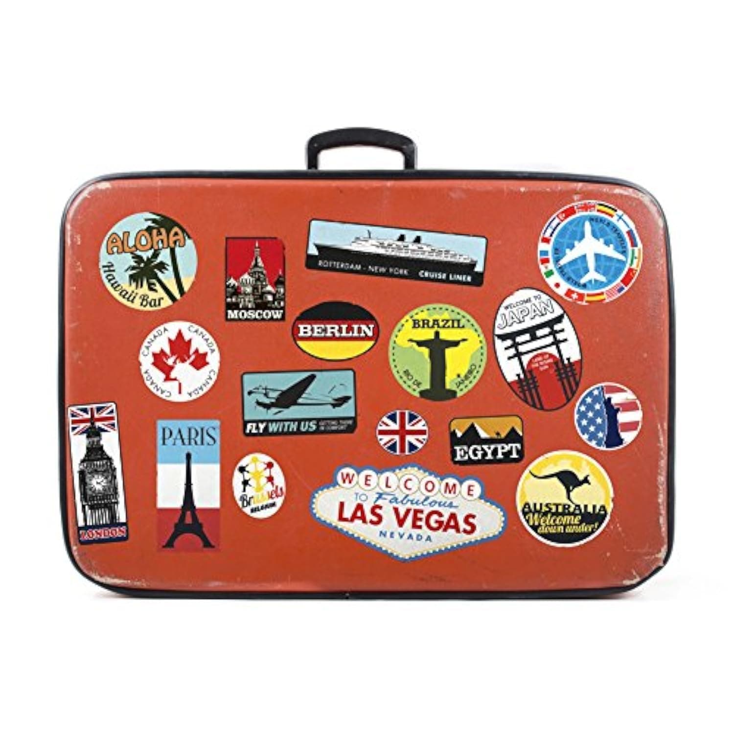 Luggage Stickers Suitcase 17x Patches Vintage Travel Labels Retro Vintage Graffiti iPhone car stickerbomb Style Vinyl Decals Door Skateboard Cafe Fridge Patches