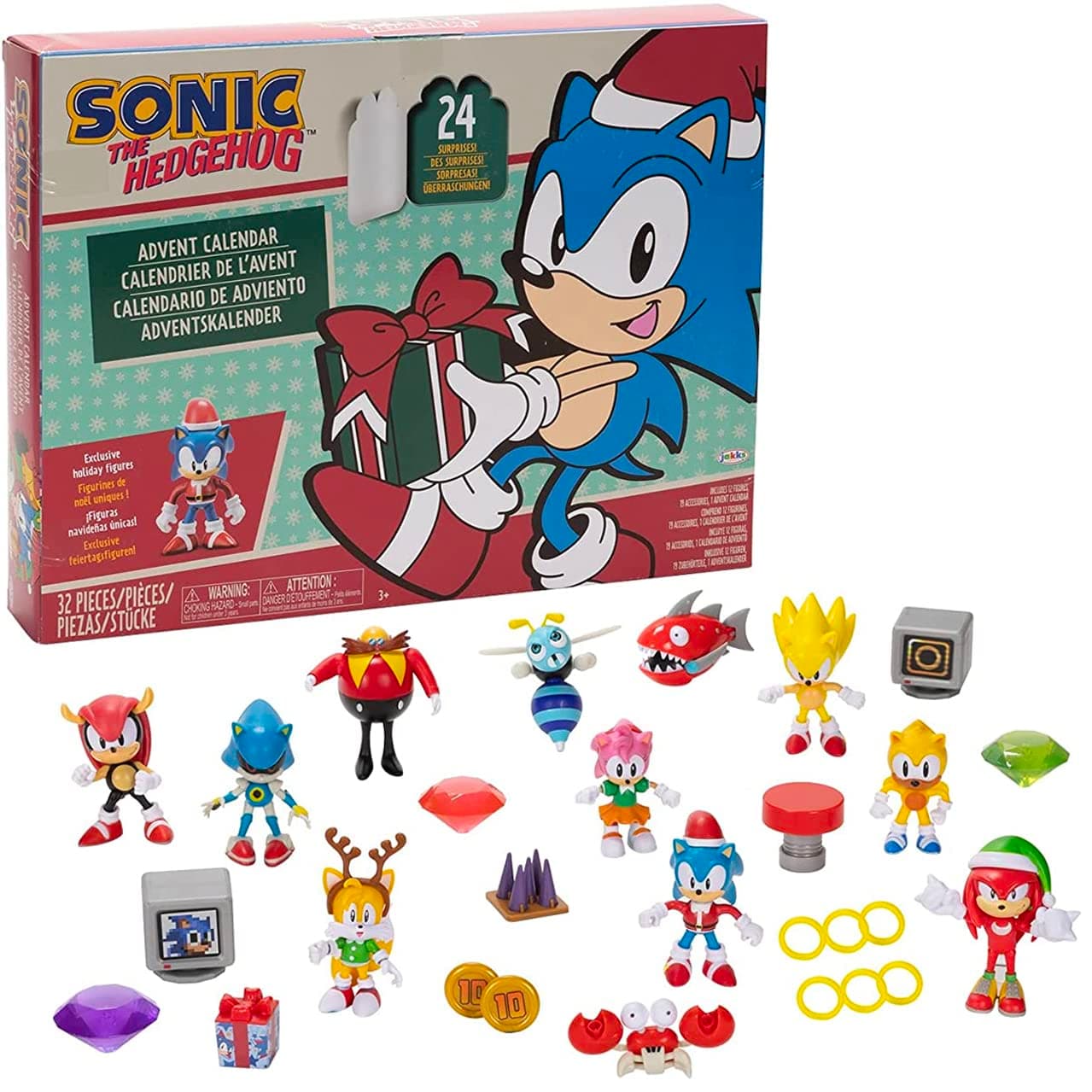 Sonic The Hedgehog Advent Calendar Holiday 2024 by JAKKS Pacific, 24 Days of ...