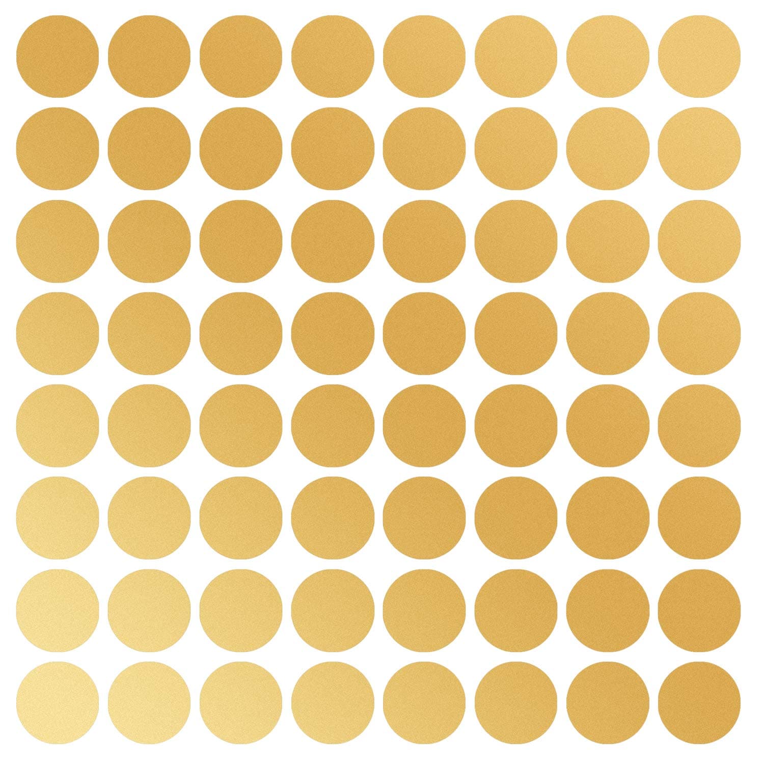 Dots Wall Stickers (2.0inch x 200),Best Choice for Baby Room,Nursery,Kindergarten and Bedroom Decoration (Gold)