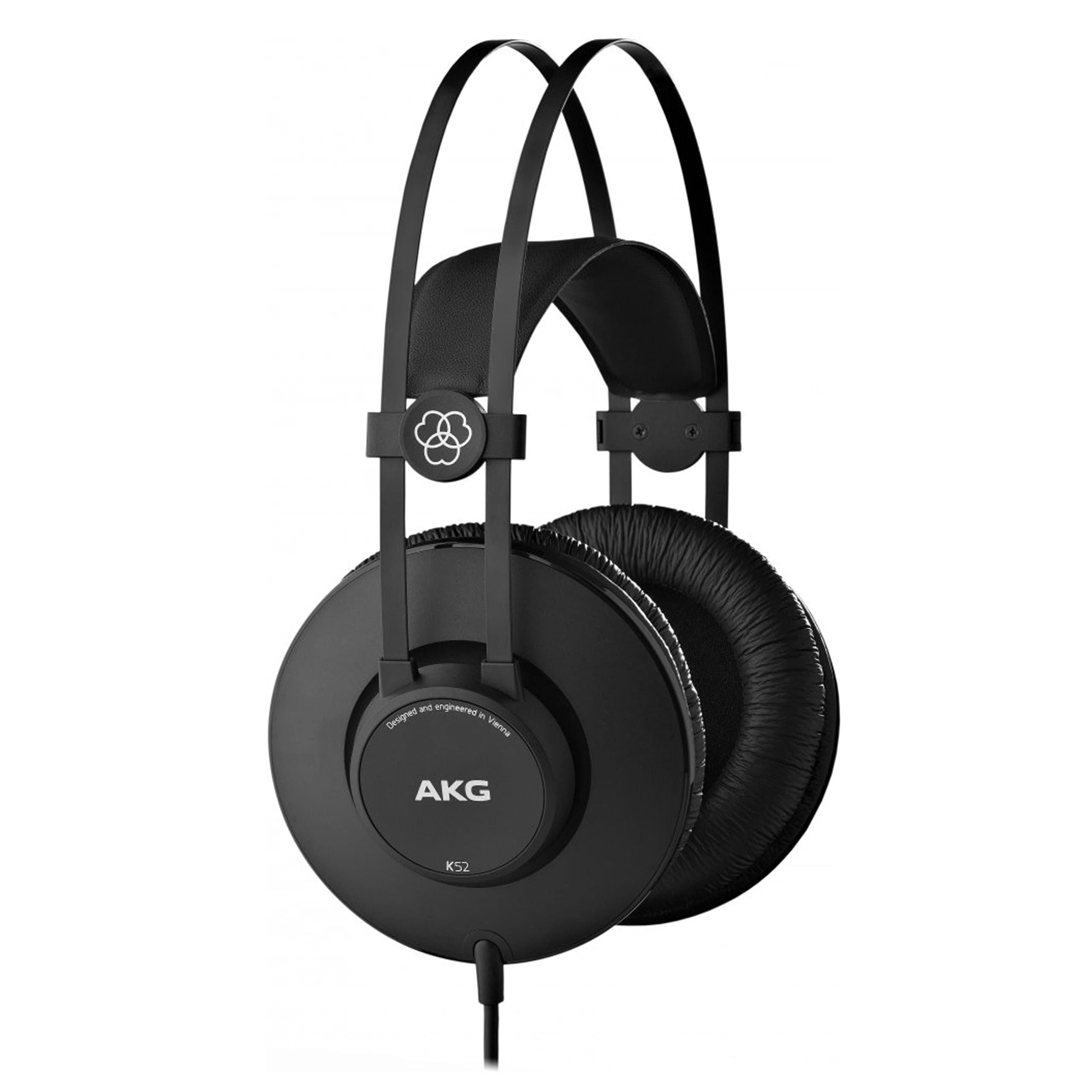 K52 High Performance Closed-Back, Monitoring Studio Headphones, Wired, Lightweight Design, 3.5mm and 1/4" adapters, 3m Cable, Black