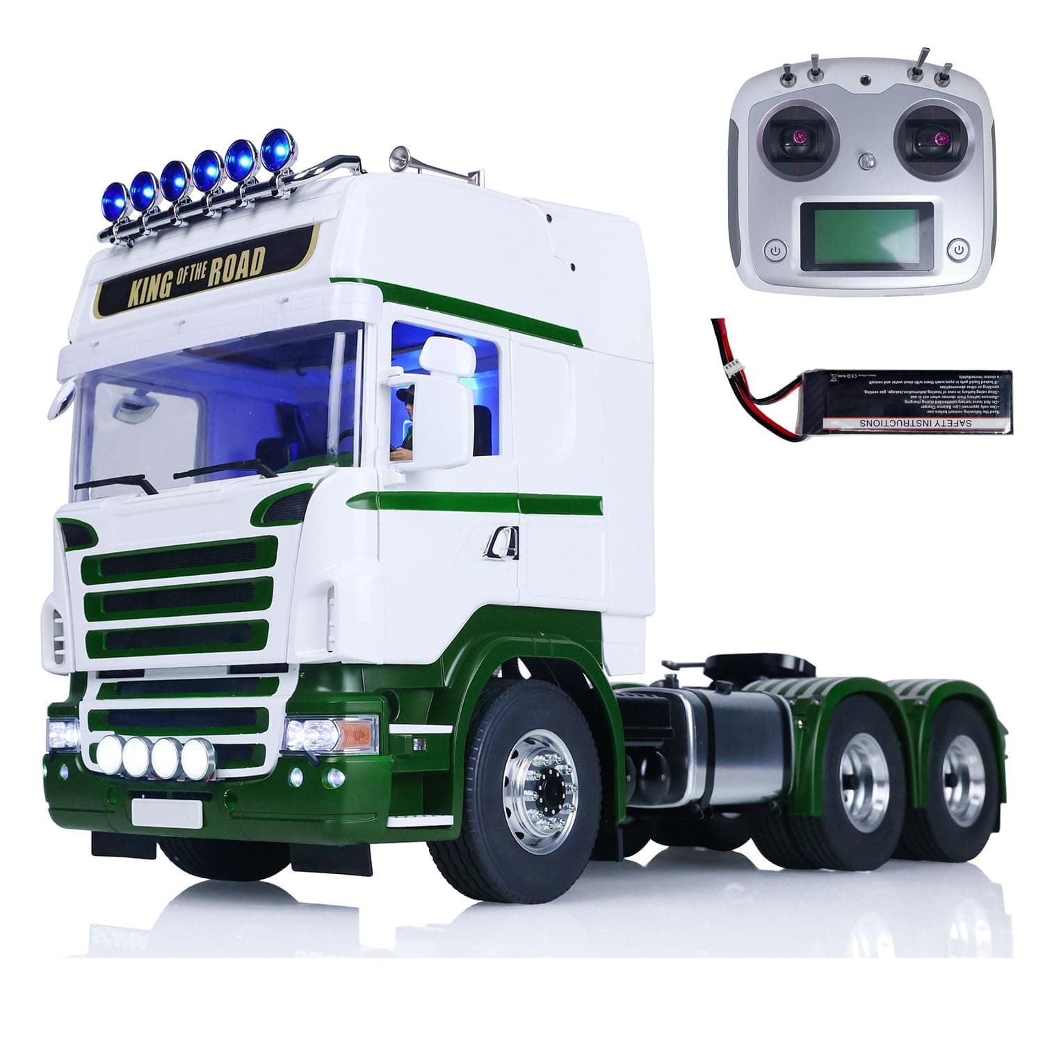 1:14 Lesu 6X6 Rc Tractor Truck for RTR Upgraded Remote Control Car