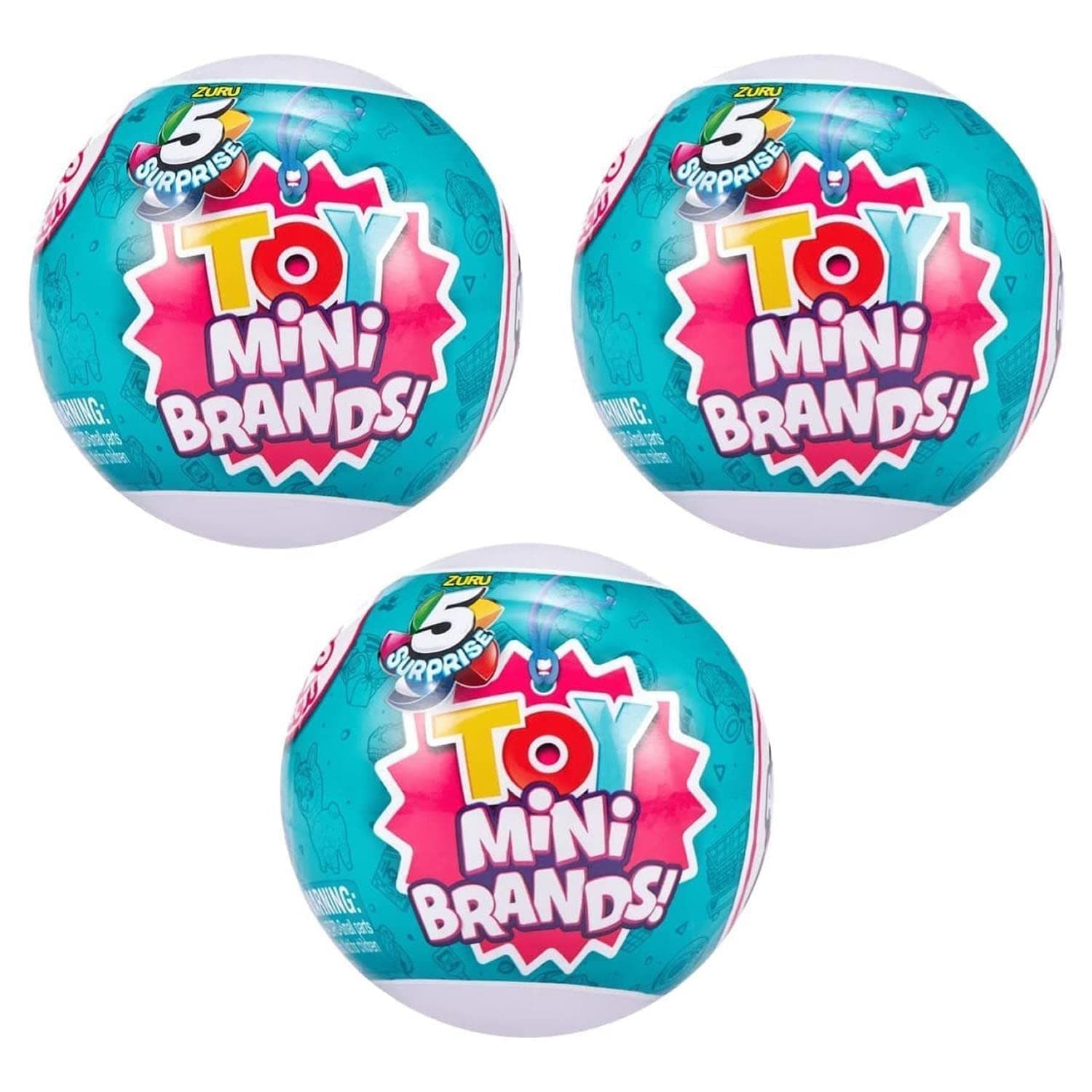 5 Surpise Toys Mystery Capsule Real Miniature Brands Collectible Toy (3 Pack) by - Series 3